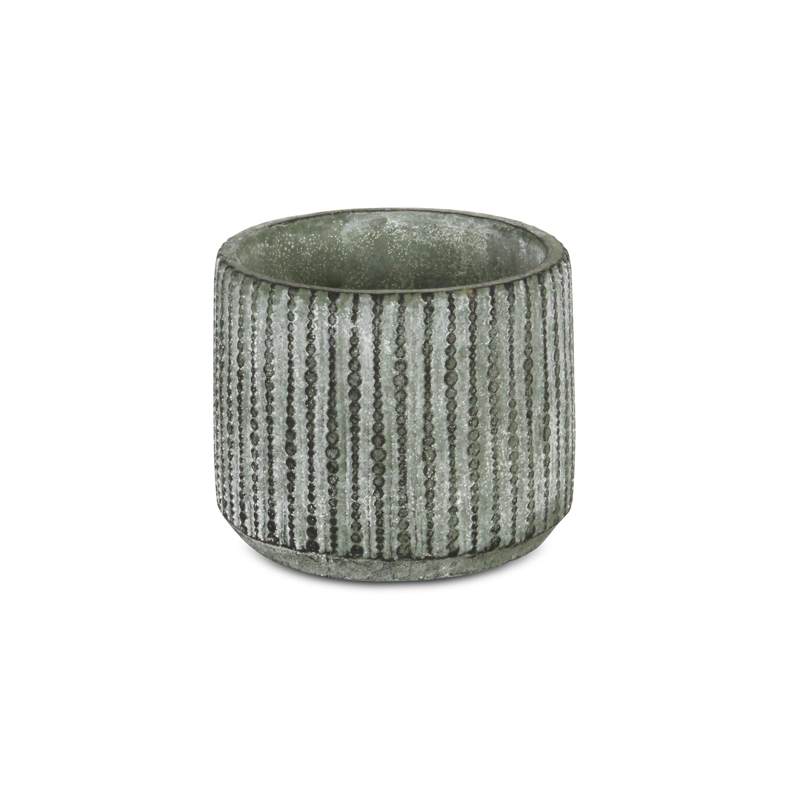 Cheung'S Home Decorative Modern Arianthe Orb Patterned Cement Pot - Medium