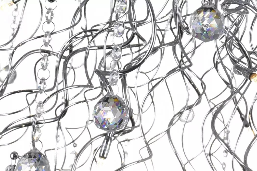 Cwi Lighting Chrome Cherry Blossom 48-Light Chandelier, Metal Finish