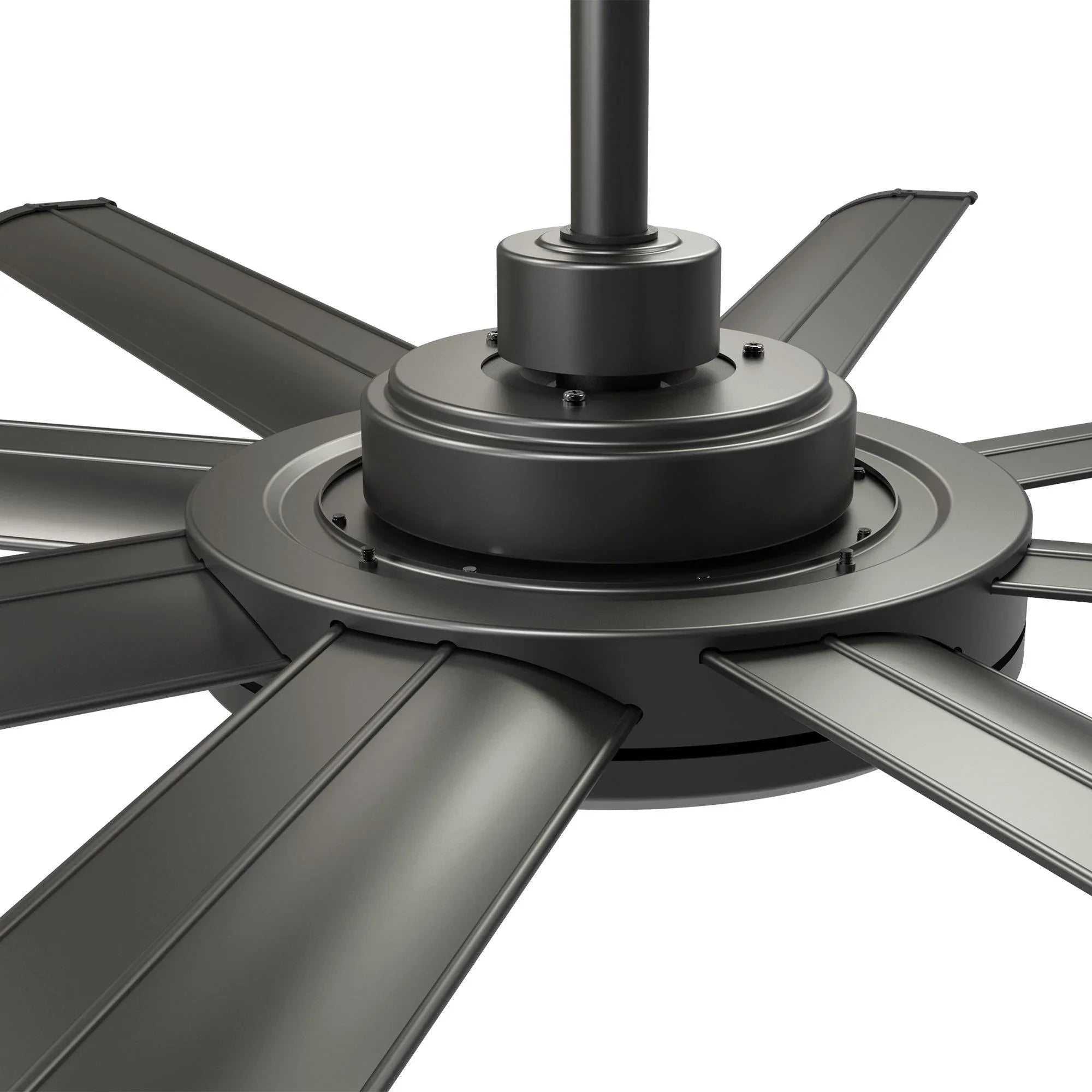 60" Black Led Indoor Ceiling Fan with Remote 8 Blade