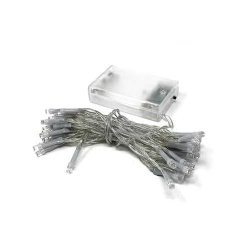 40 LED Clear Cable String Lights - Battery Operated