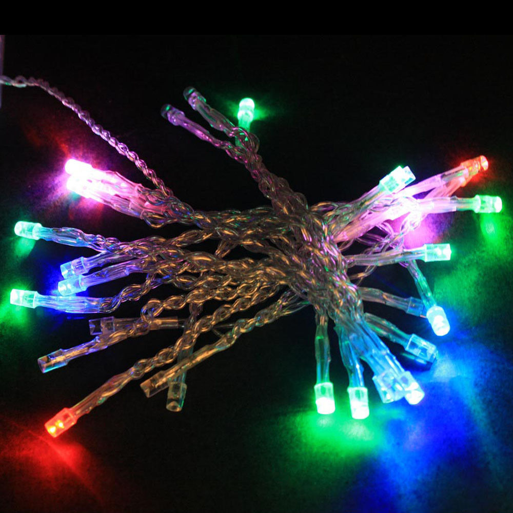 40 LED Clear Cable String Lights - Battery Operated