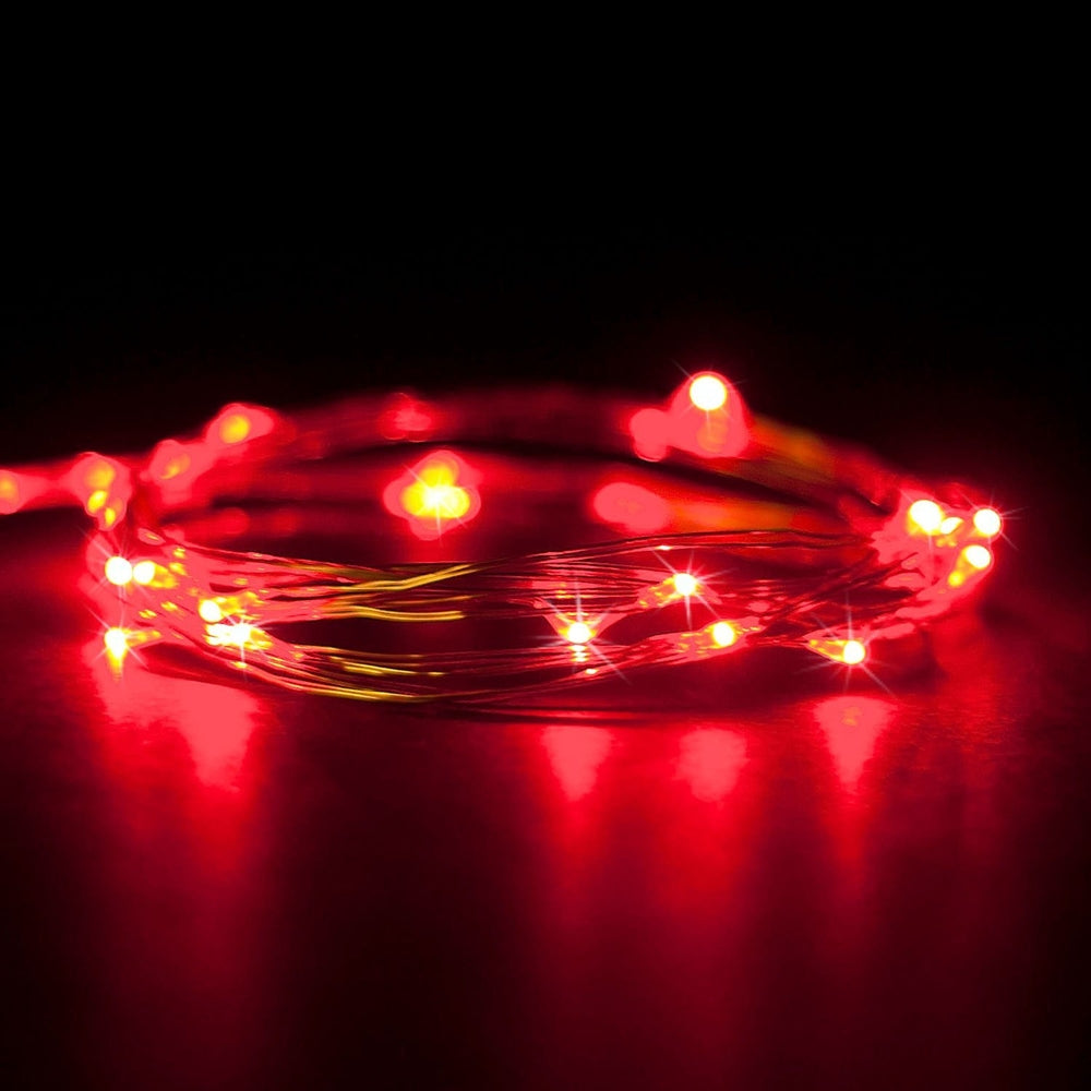 20 LED Silver Copper Mini String Light - Batteries Included