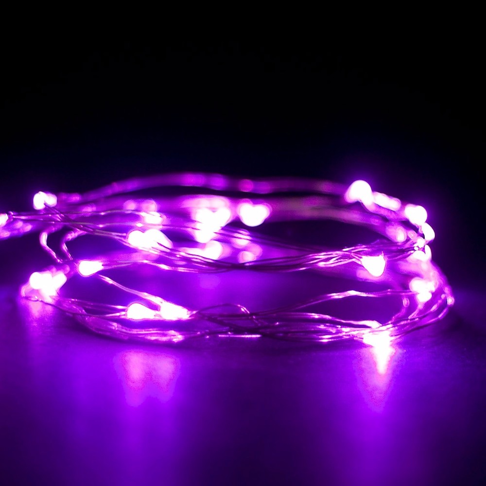 20 LED Silver Copper Mini String Light - Batteries Included