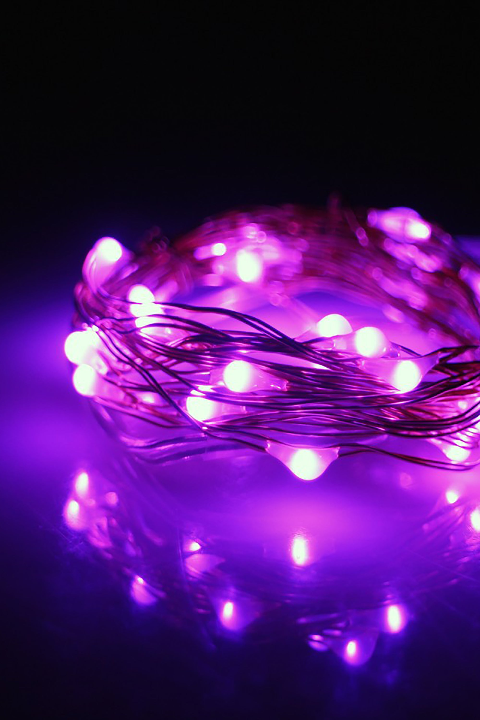 30 LED Silver Copper Fairy String Lights - Battery Operated