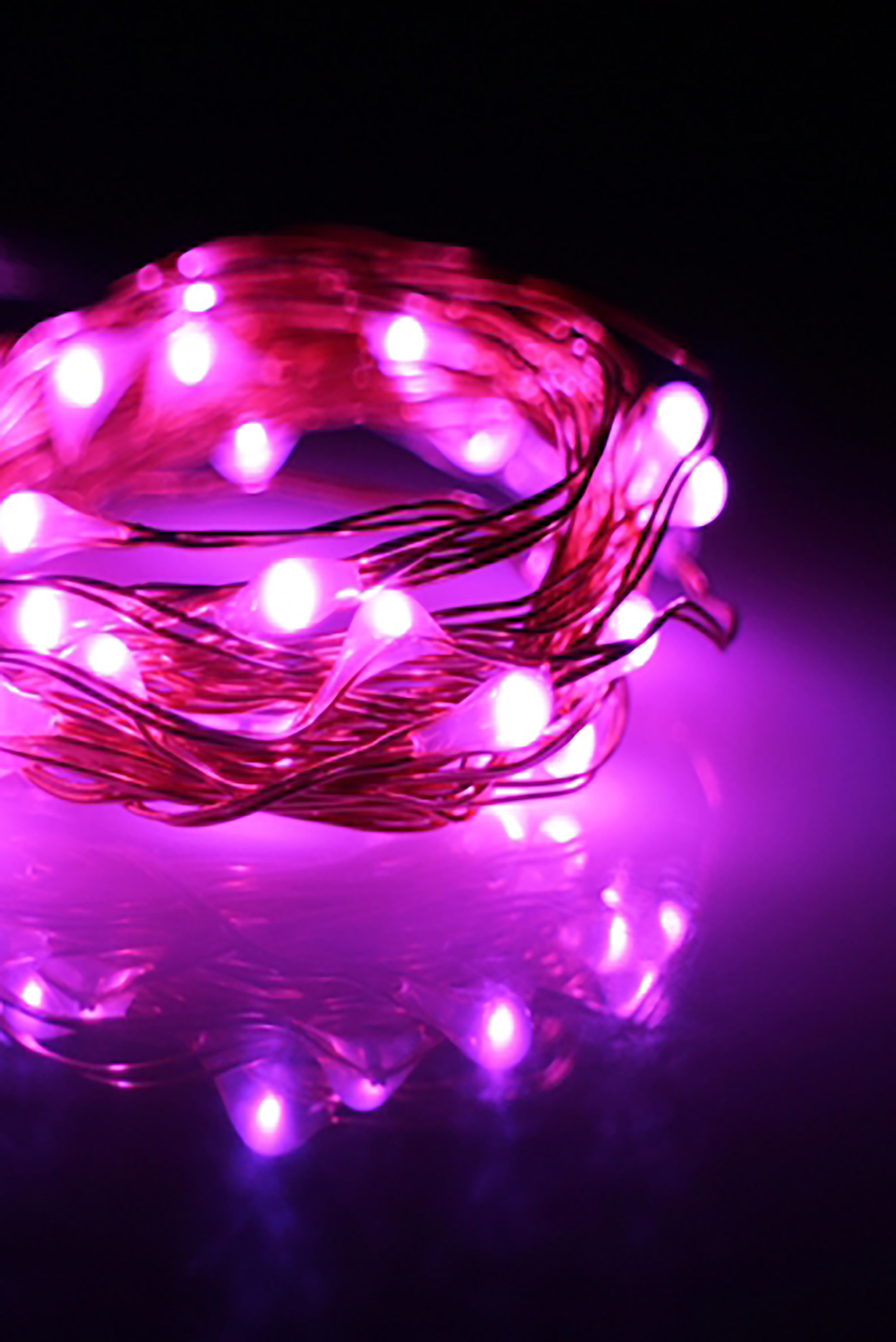30 LED Silver Copper Fairy String Lights - Battery Operated