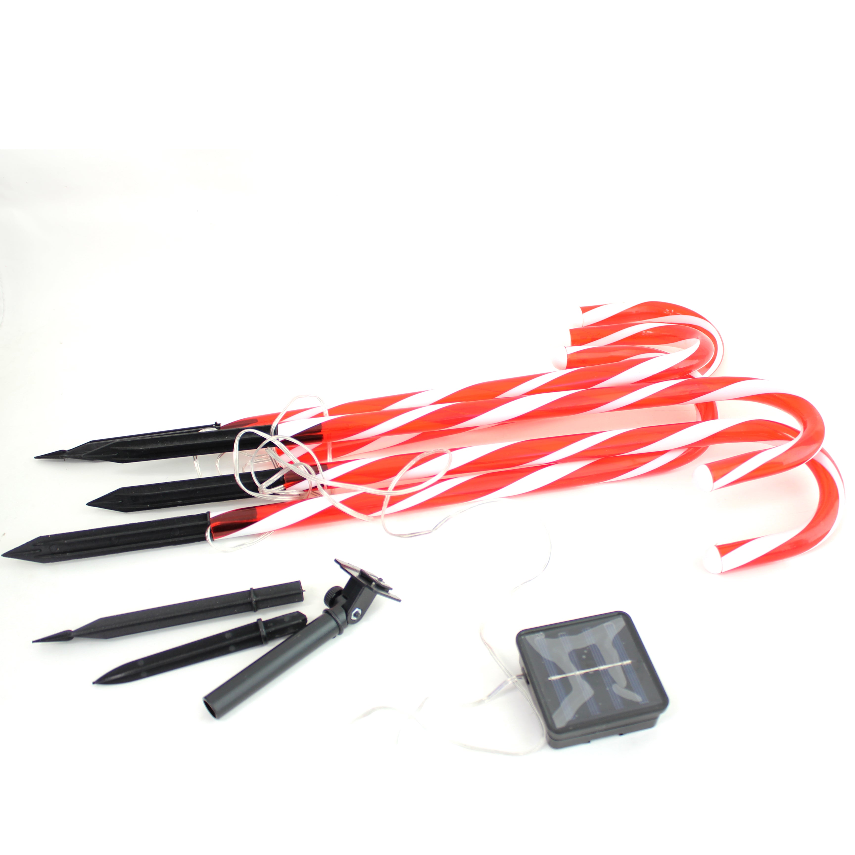 45 LED Candy Cane Solar Lights Outdoor for Christmas