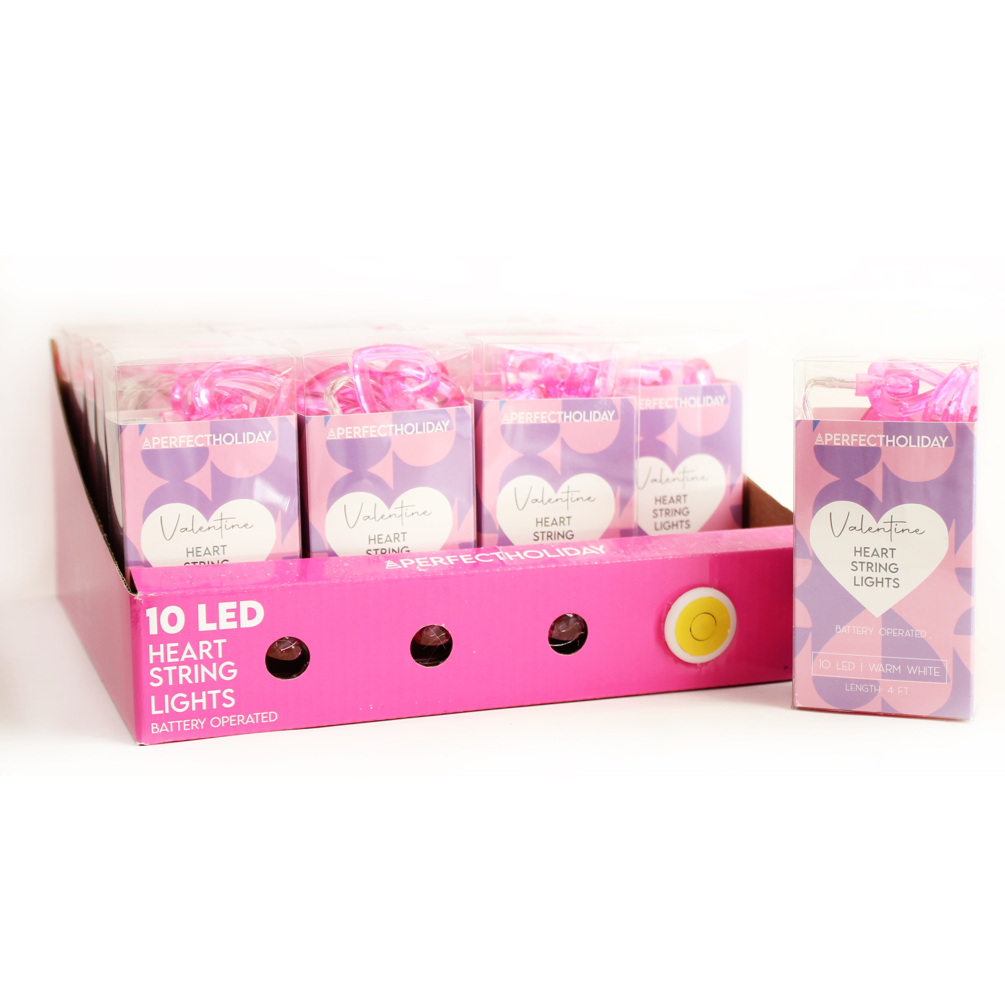 10 LED Heart String Lights Valentine's Day