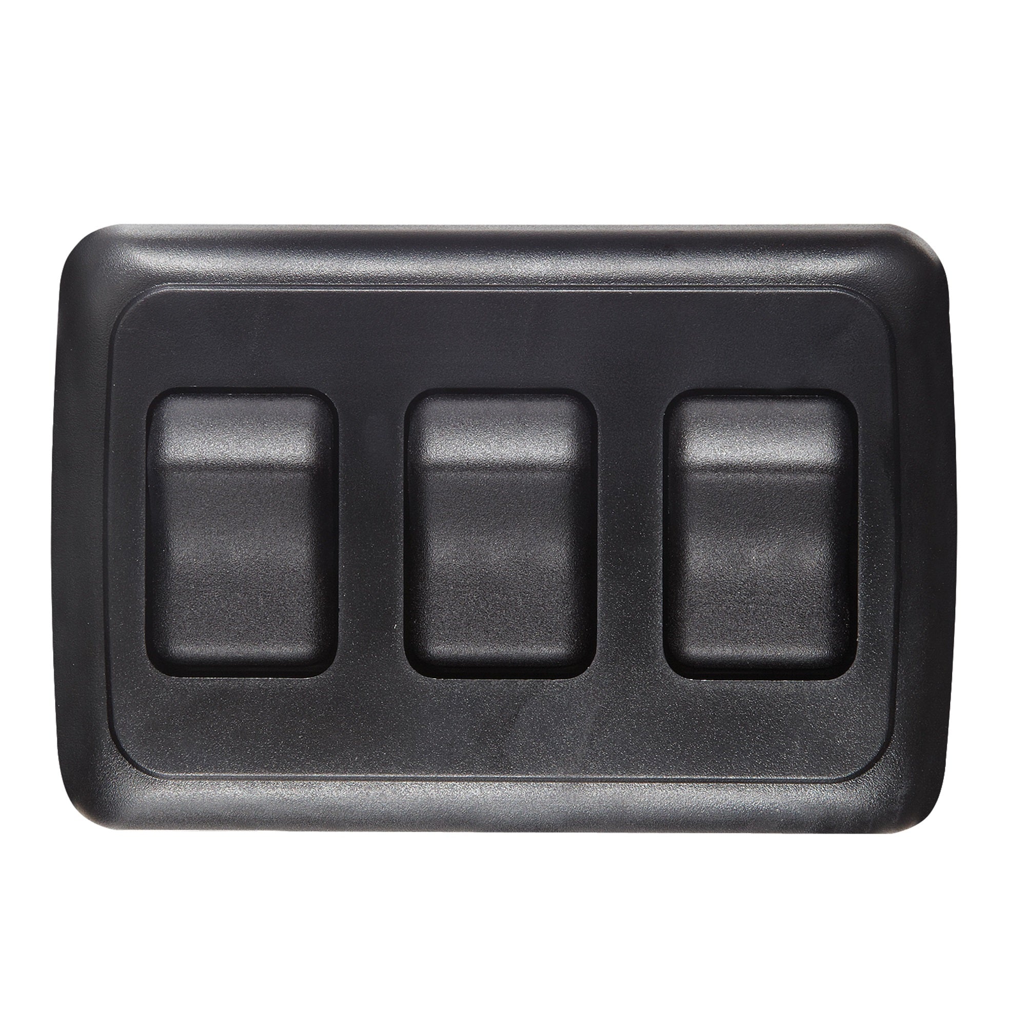 Rv Designer S525 Contoured Dc Wall Switch On/Off - Triple, Black