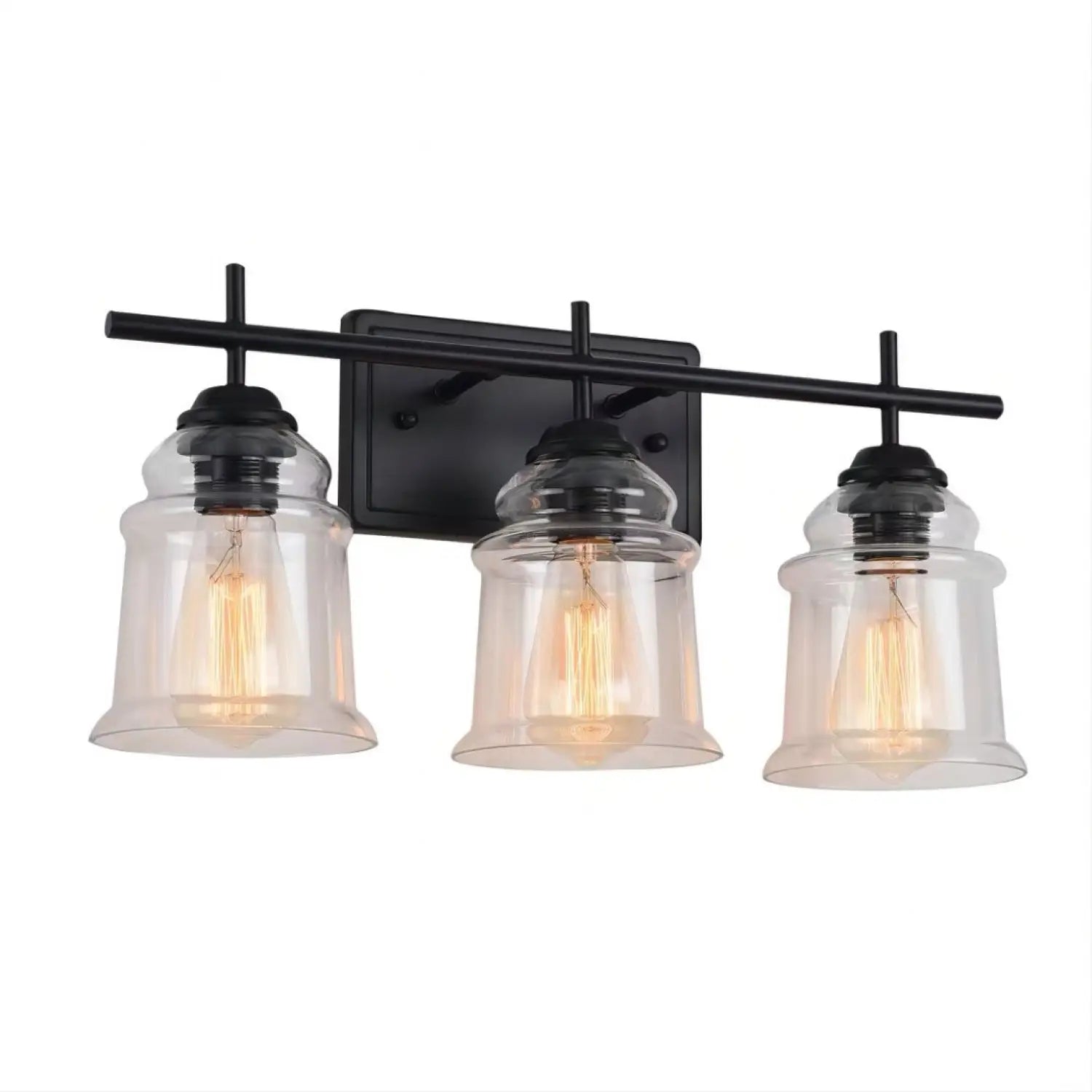 60W Elegant Wall Lights Modern with Clear Glass Sconce
