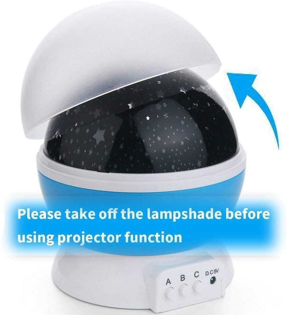 IXWQ Plastic Star Master Night Lamp Rotating Projector For Baby Room Bedroom Lights Galaxy Projector Kids For Diwali Home Decor