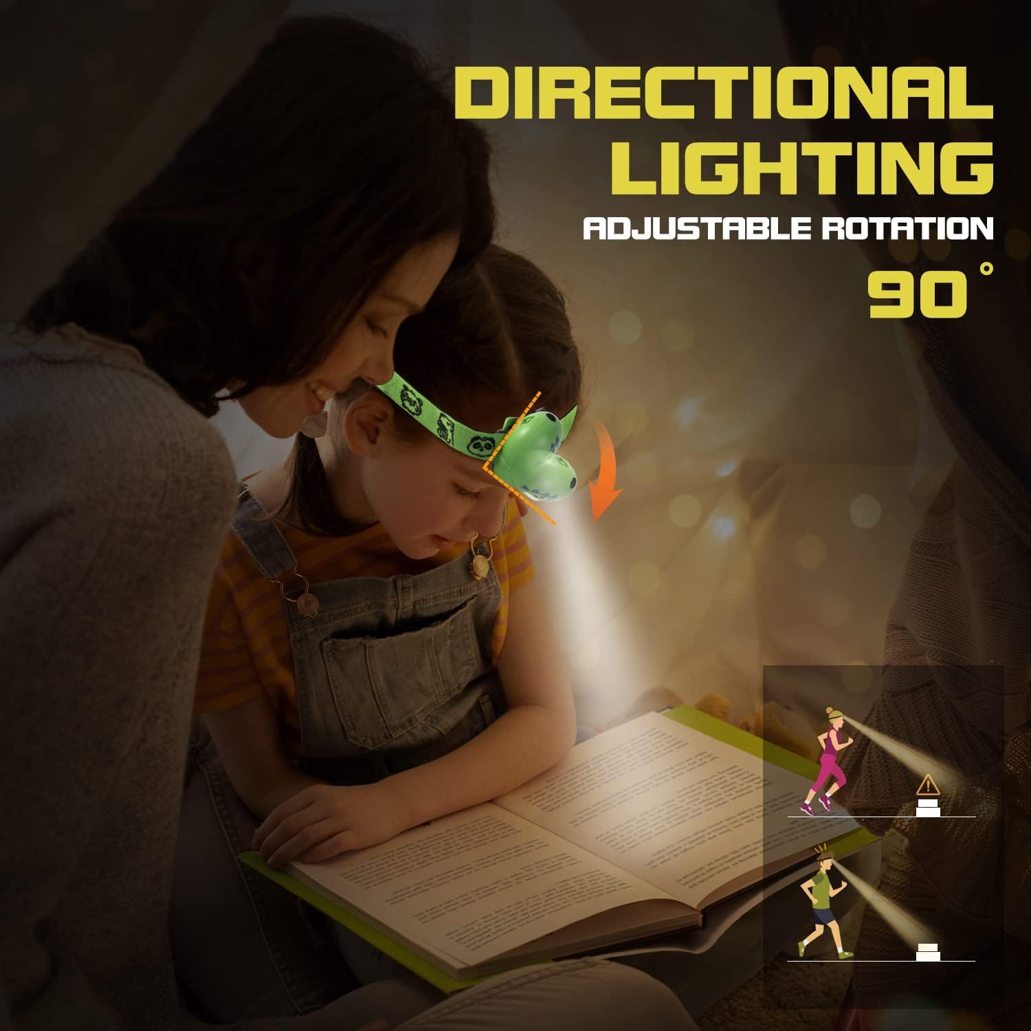 Kunhe Kids Headlamp 4 Pack - Colorful Camping Essentials For Boys & Girls, Perfect Christmas Gift