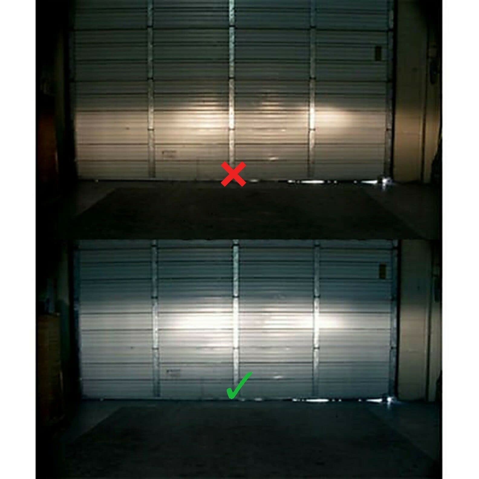 Octane Lighting 5-3/4" OEM Retro Style Glass Metal LED Headlight Set - 4000Lm, White