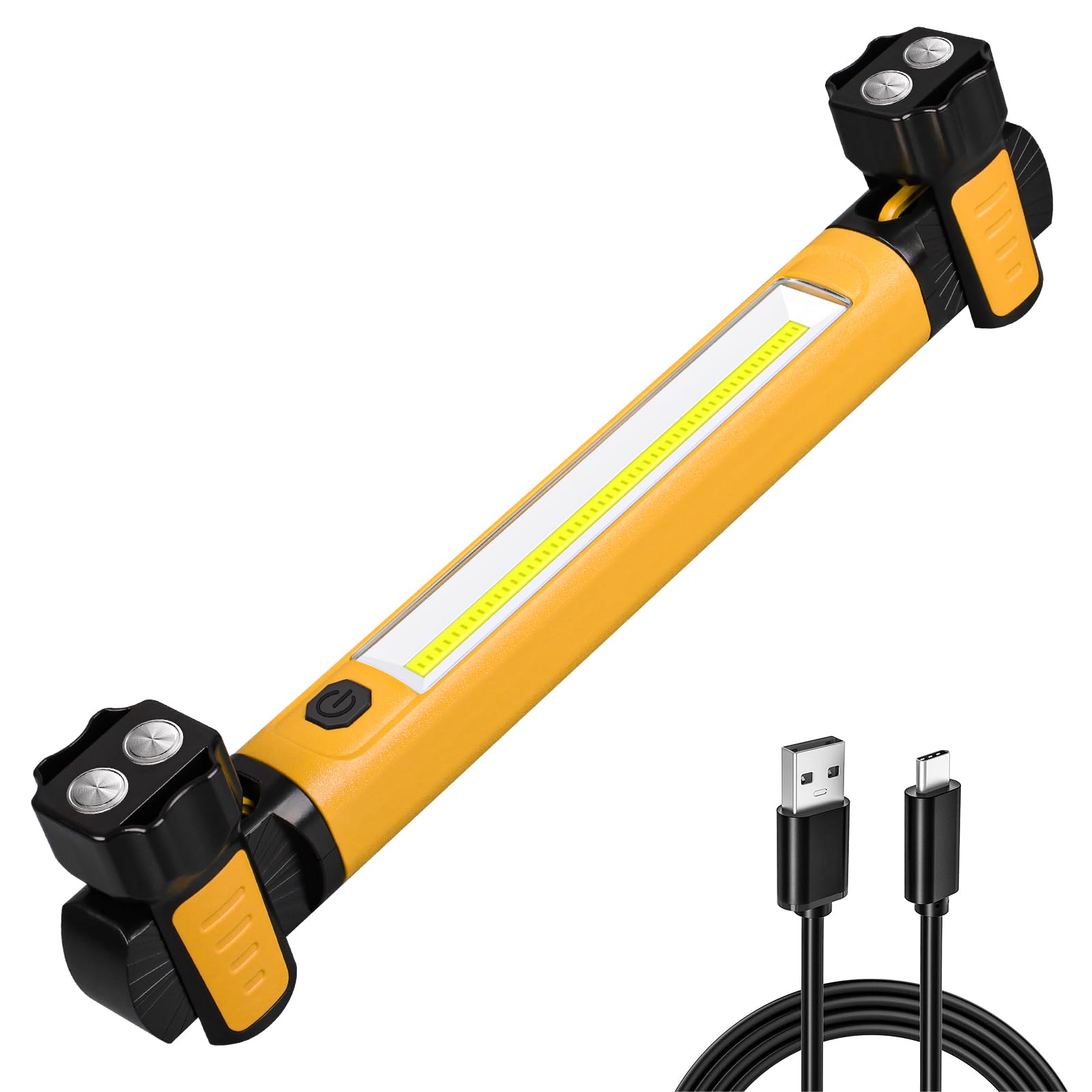ropelux Work Light 2500LM LED Magnetic Rechargeable Bar JF728AU Orange