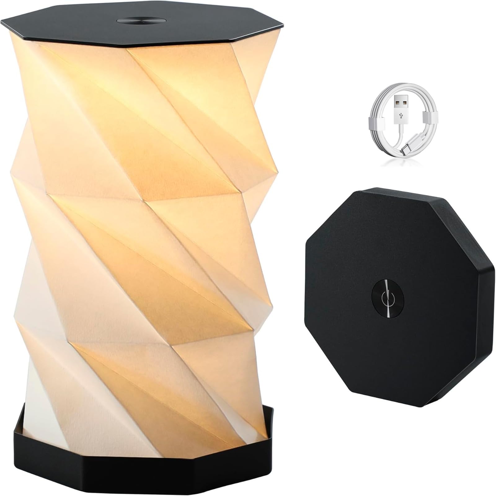 RYBG Portable Foldable LED Desk Lamp,24V 300Ah Dimmable Touch Control Light Art Lamp,Portable Rechargeable Mini Desk Lamp for Tr