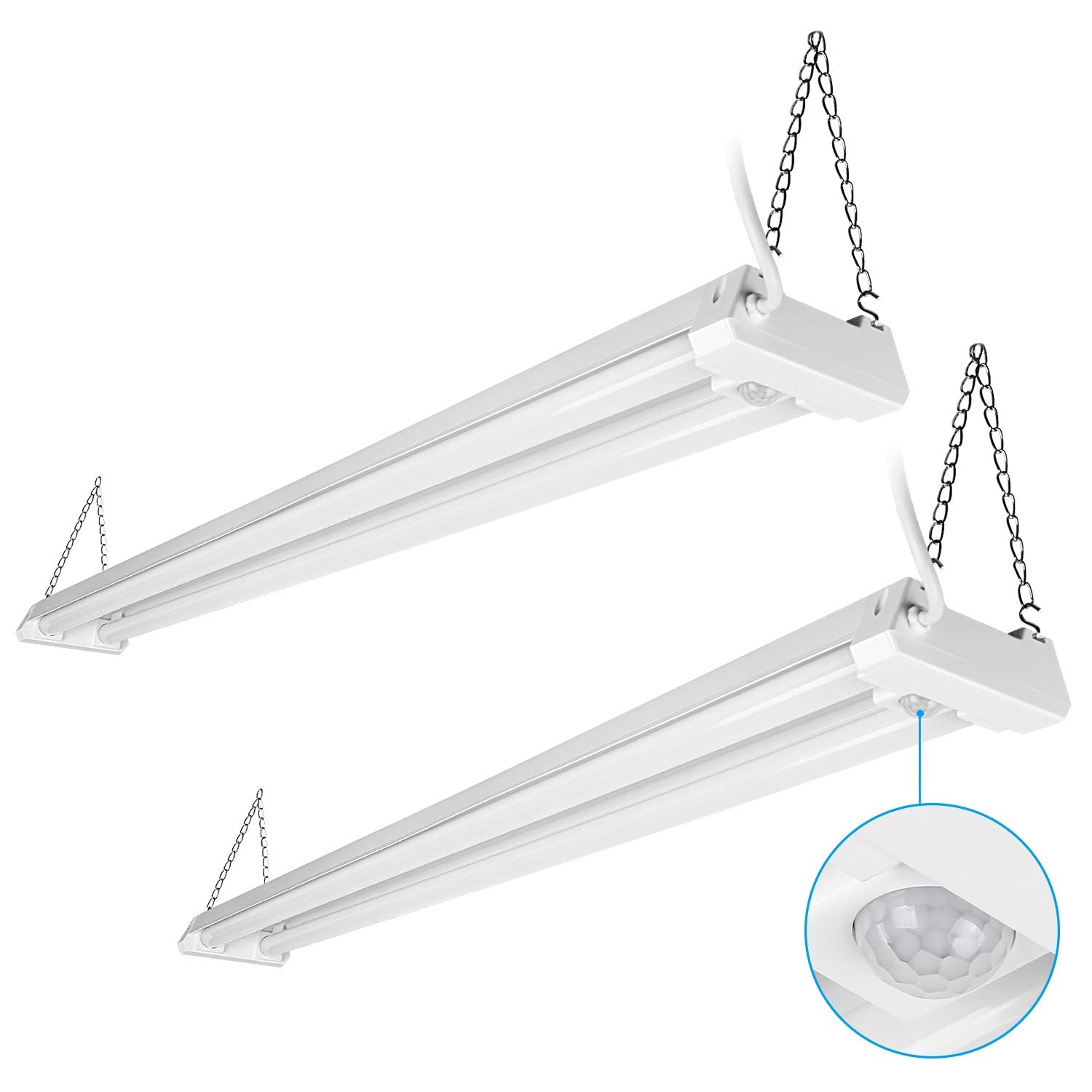 LEONLITE 4FT LED Utility Shop Light, 40W, 4000lm, Daylight 5000K, Metal, Model XL1SL-40W50-MSS,