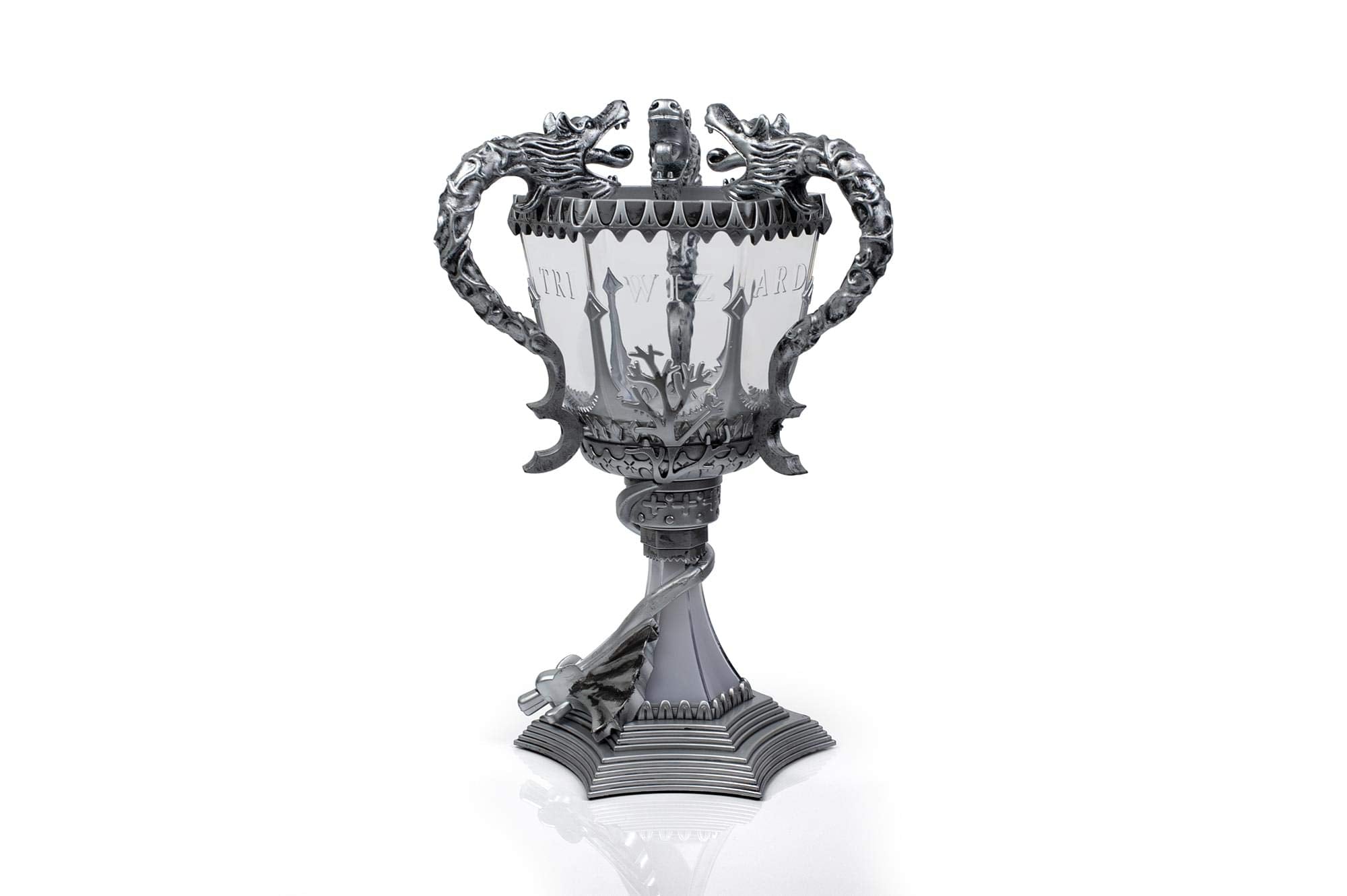 Harry Potter Triwizard Cup Mood Light - 13-Inch LED Lamp, Silver, Plastic, Model 13018