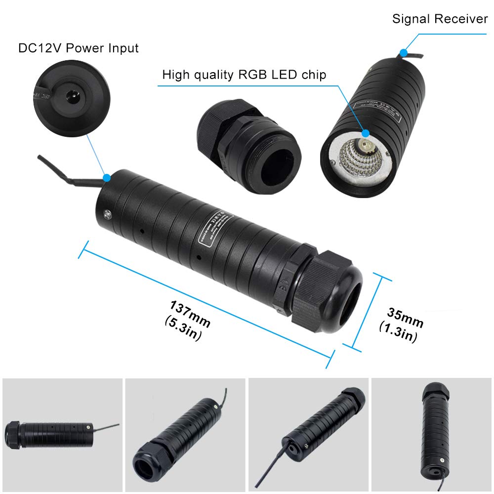 AMKI 6W RGBW Fiber Optic Curtain Light Kit, Bluetooth Waterfall Curtain Light for Window Kid Children Sensory Room Home Decorati