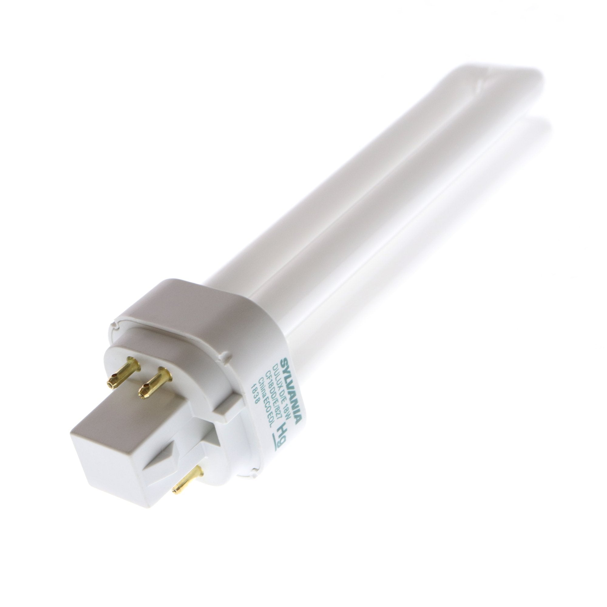 Sylvania 20683 - CF18DD/E/827 - 18 Watt Compact Fluorescent Quad Tube Light Bulb, 4 Pin, 2700K