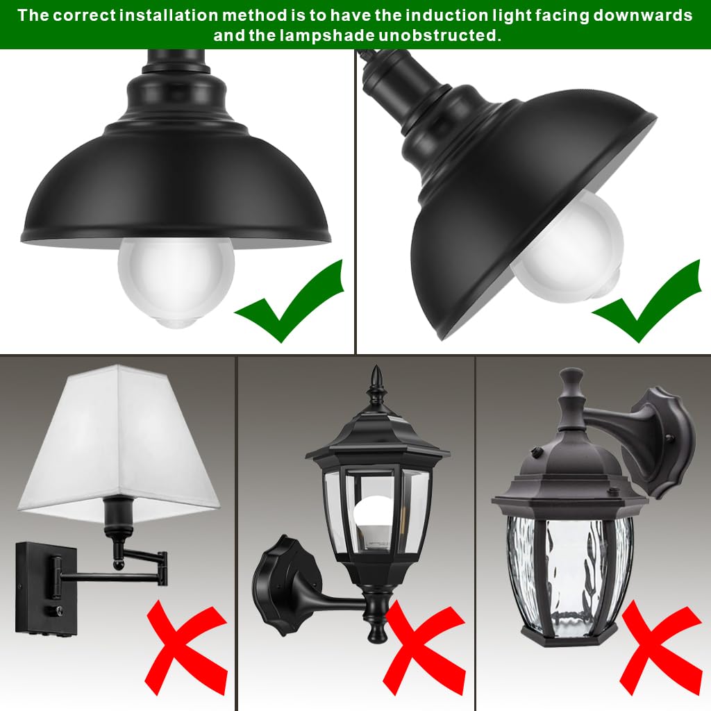 7117 Motion Sensor Light Bulbs  13W (100Watt Equivalent)  Motion Activated Dusk To Dawn Security Led Bulb  A19 E26 5500K Daylight  For Indoor And Outdoor Lighting  3Pack (5500K)