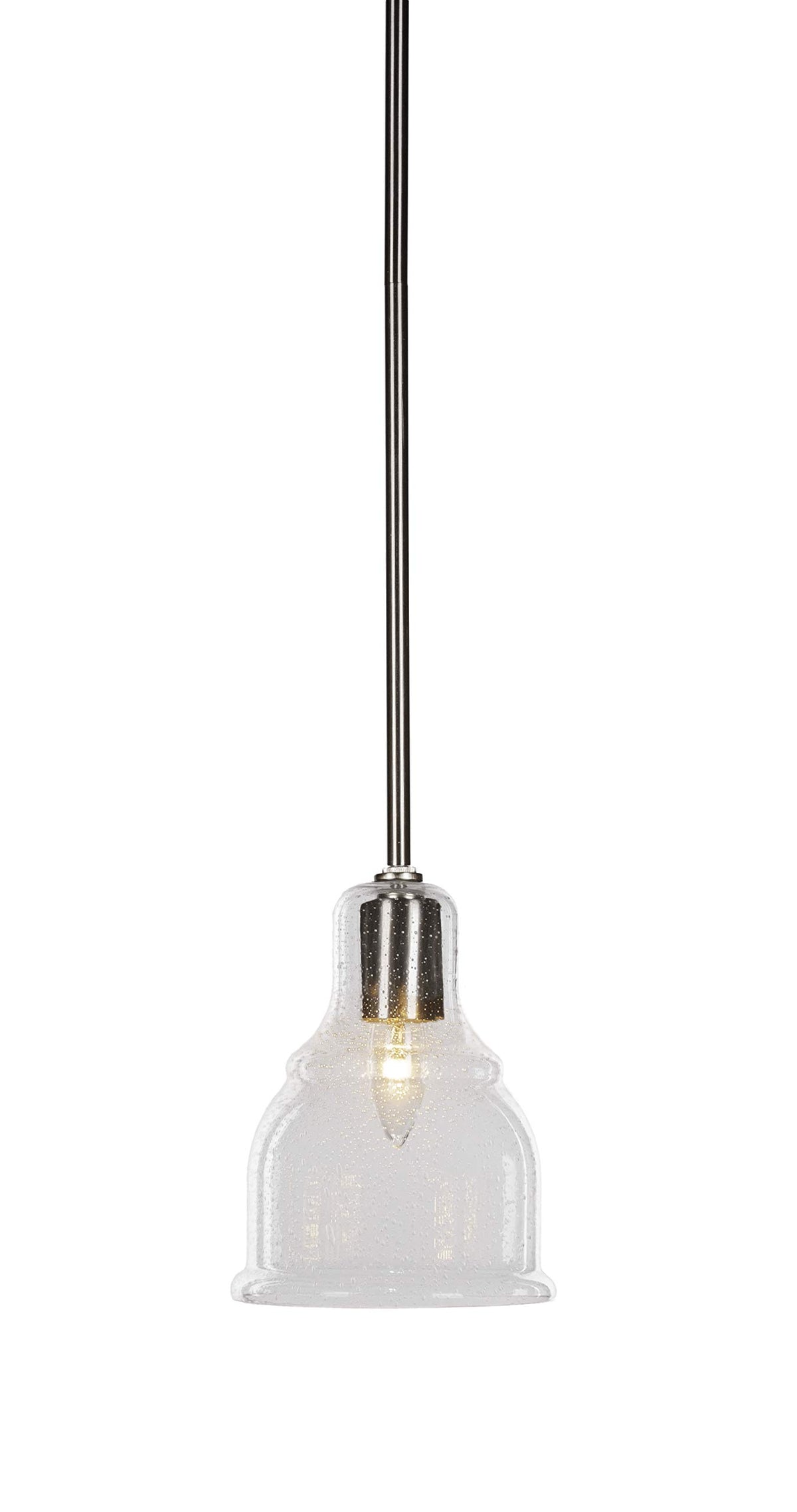 Toltec Lighting Palisade 1 Light Pendant in Brushed Nickel (81-BN-4560)