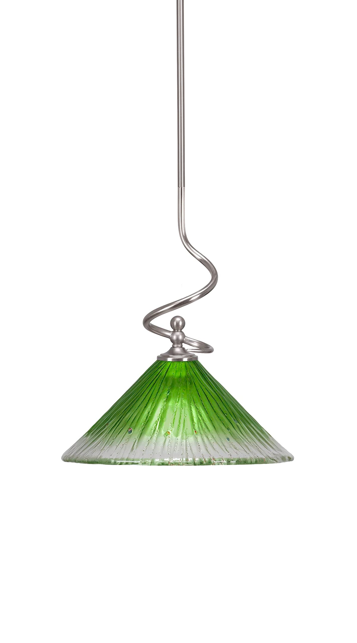 Capri 1 Light Mini Pendant in Brushed Nickel (901-BN-447)