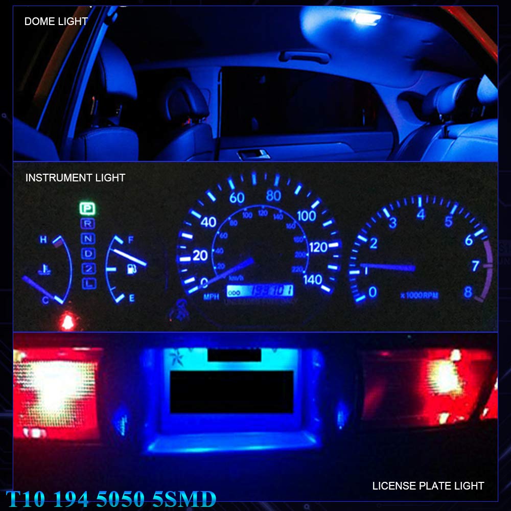 EverBright T10 194 Led Bulb 168 912 W5W 2825 LED Bulb for Car Interior Lights Dome Map Light Trunk Door Light Dashboard Bulb Lic