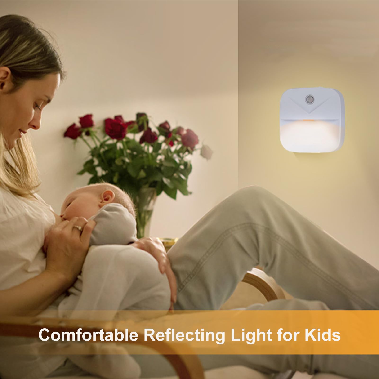 Eneteck Night Light, Led Night Lights Plug Into Wall, Dusk To Dawn Sensing Nightlights, No Glaring Plug In Night Light For Kids