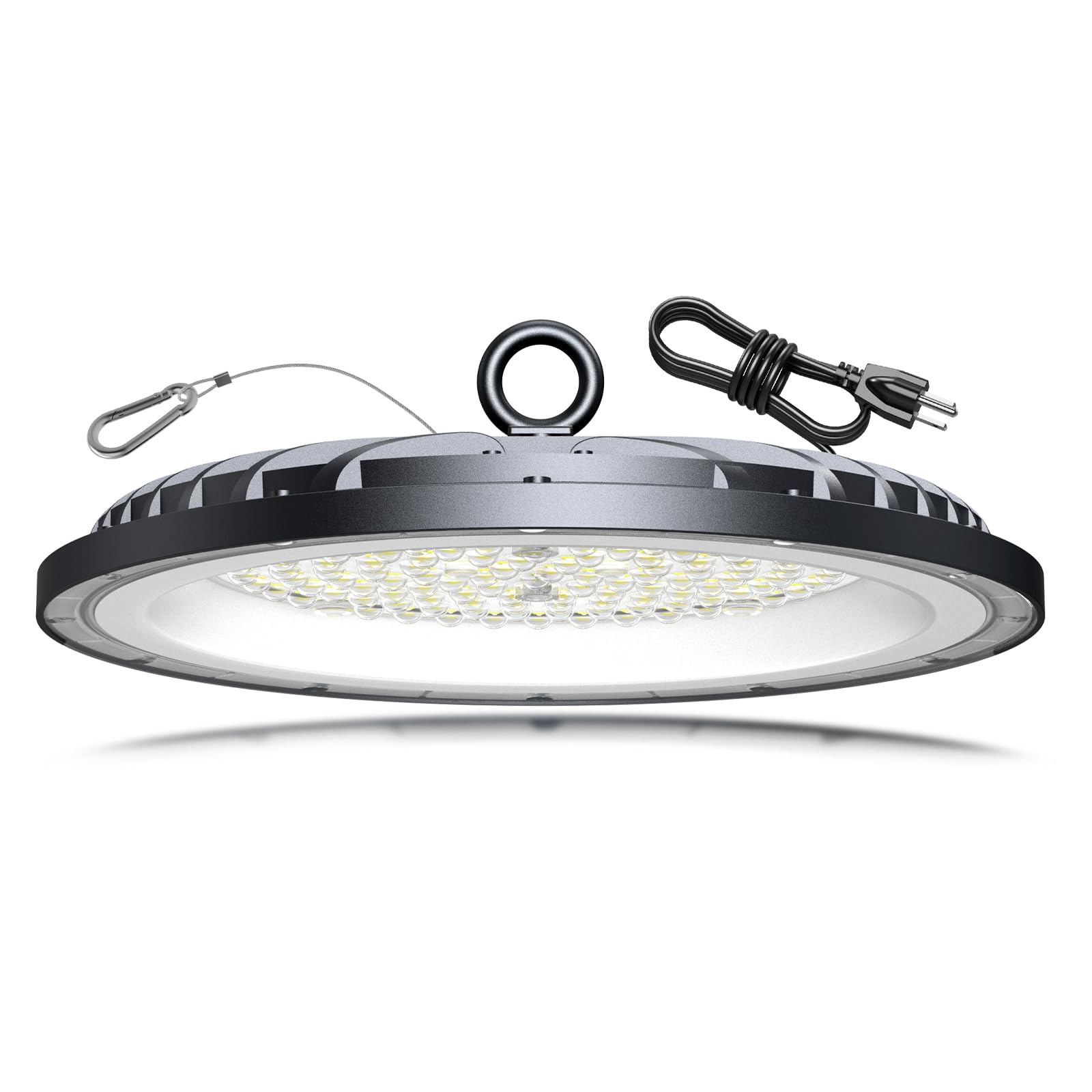 AIKVSXER 200W UFO LED High Bay Light, 30000LM Shop Lights, 6000K Garage Lights IP65 Waterproof Commercial Bay Lighting for Wareh