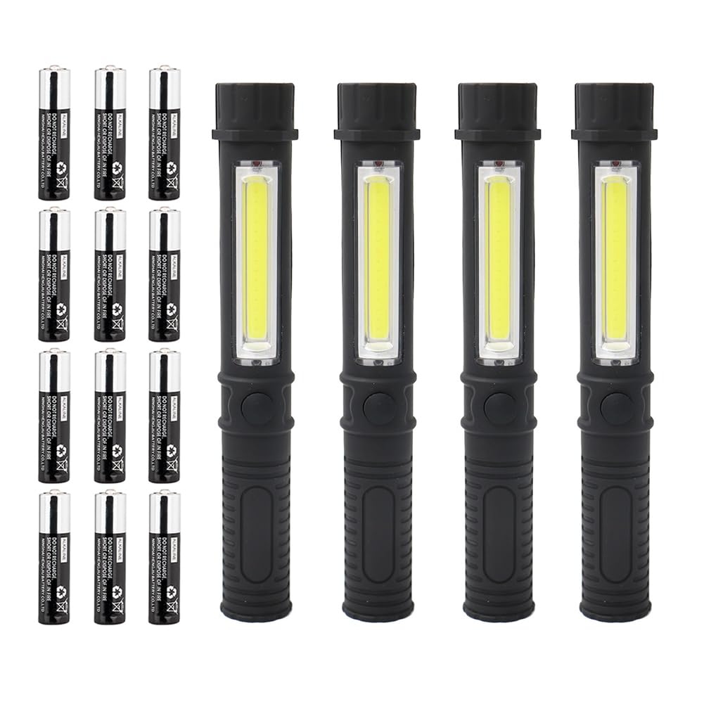LED Battery Worklight Magnetic Flashlights,Unique Cool Gadget Tool for Men Dad Him Gift Idea,Bulk Pocket COB Work Lamp Torch for