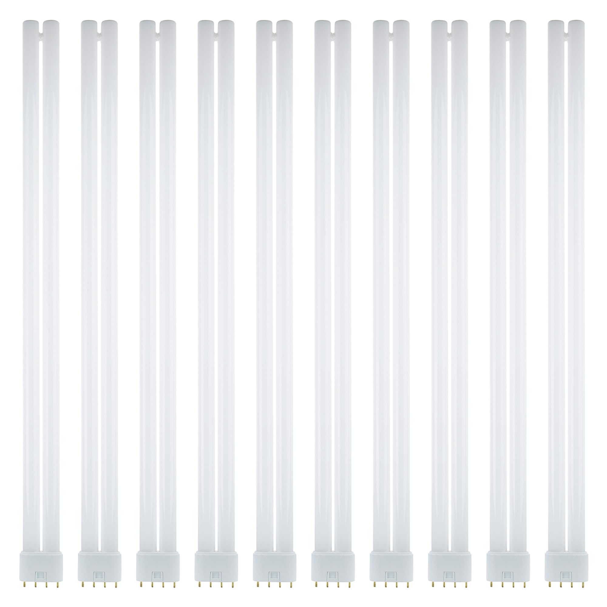 Sunlite FT40DL/830 Twin Tube Compact Fluorescent Lamp, FT 4-Pin, 40 Watts, 3150 Lumens, 3000K Warm White, 4-Pin (2G11) Base, ROH