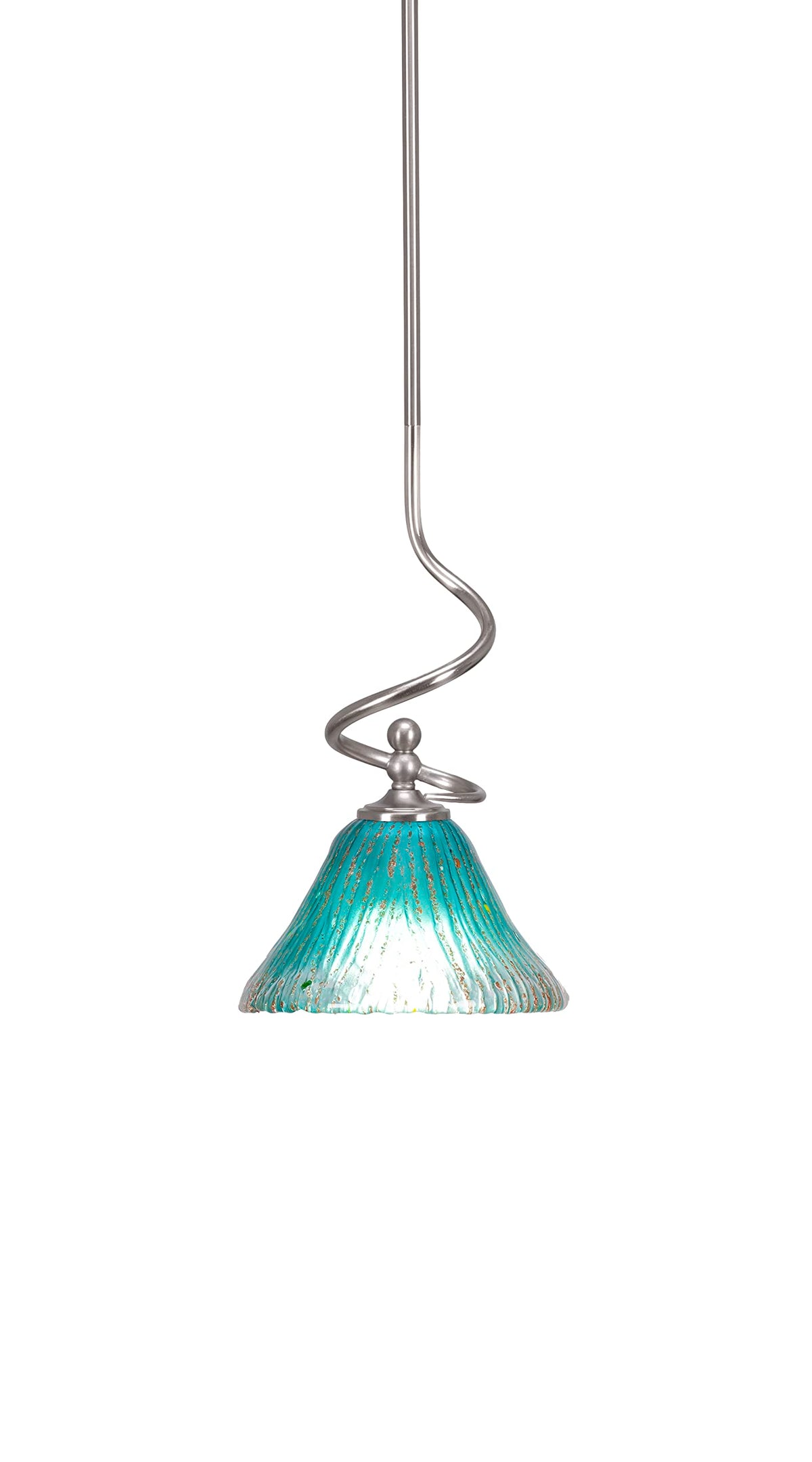 Capri 1 Light Mini Pendant in Brushed Nickel (901-BN-458)