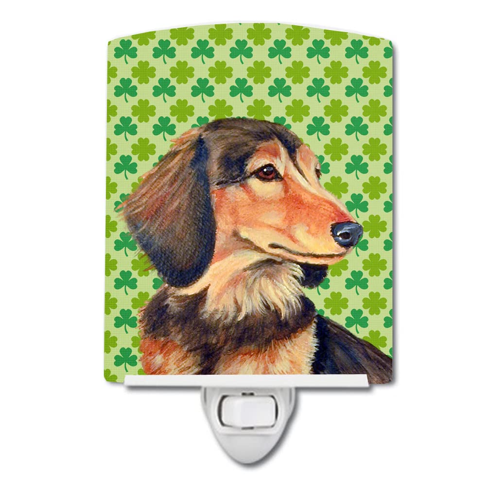 Carolines Treasures Ceramic Night Light Dachshund St. Patricks Day 6x4x3 Multicolor Model LH9211CNL