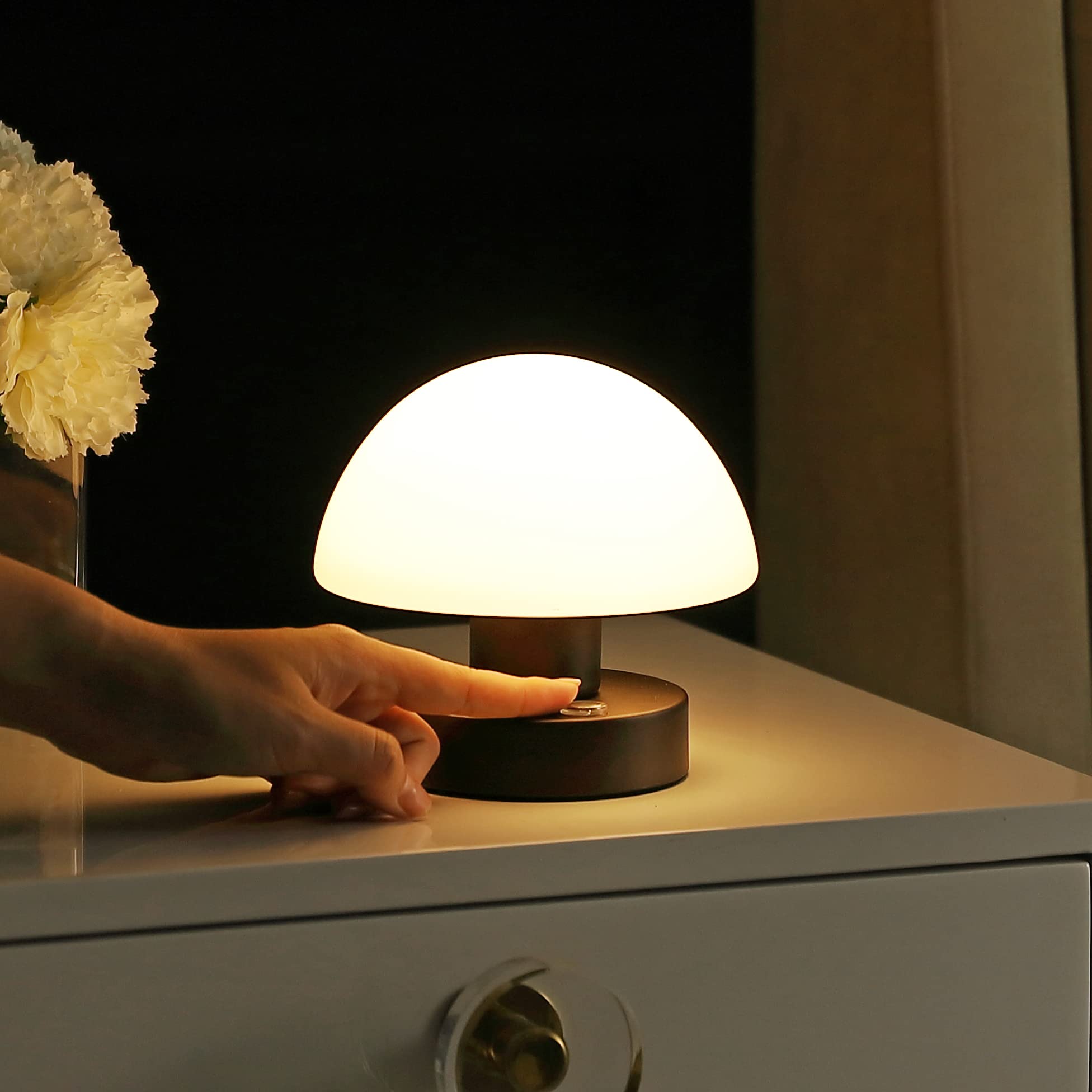 Jonathan Y Jyl7113A Zoe 5.75'' Bohemian Farmhouse Iron Rechargeable Integrated Led Table Lamp Contemporary Bedside Desk Lamp For