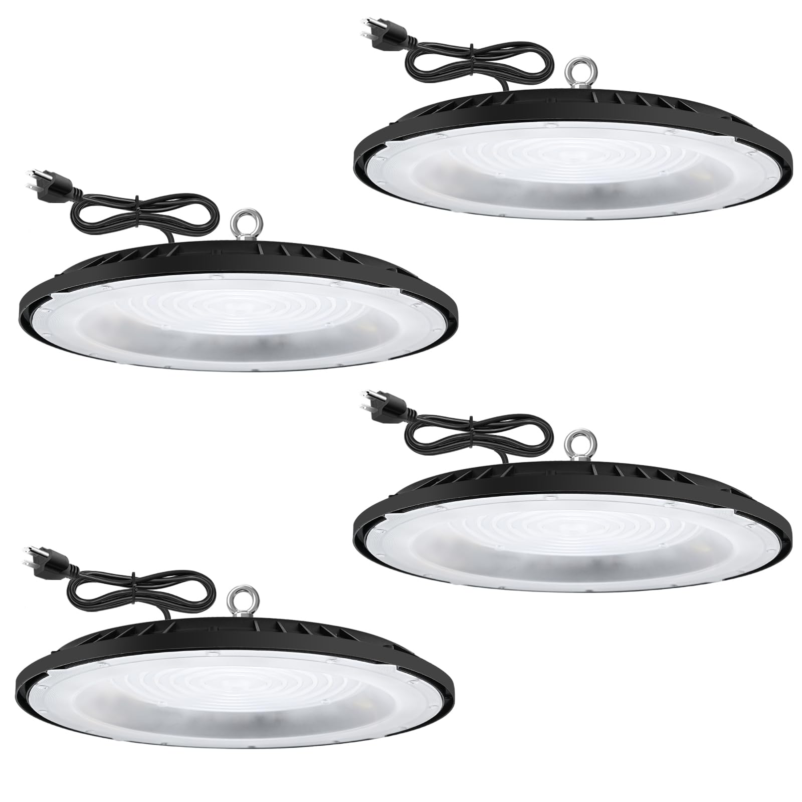 Flyship UFO LED High Bay Light, 150W High Bay LED Shop Lights 21000LM 5000K, High Bay Lights for Garage, Warehouse, Workshop, Fa