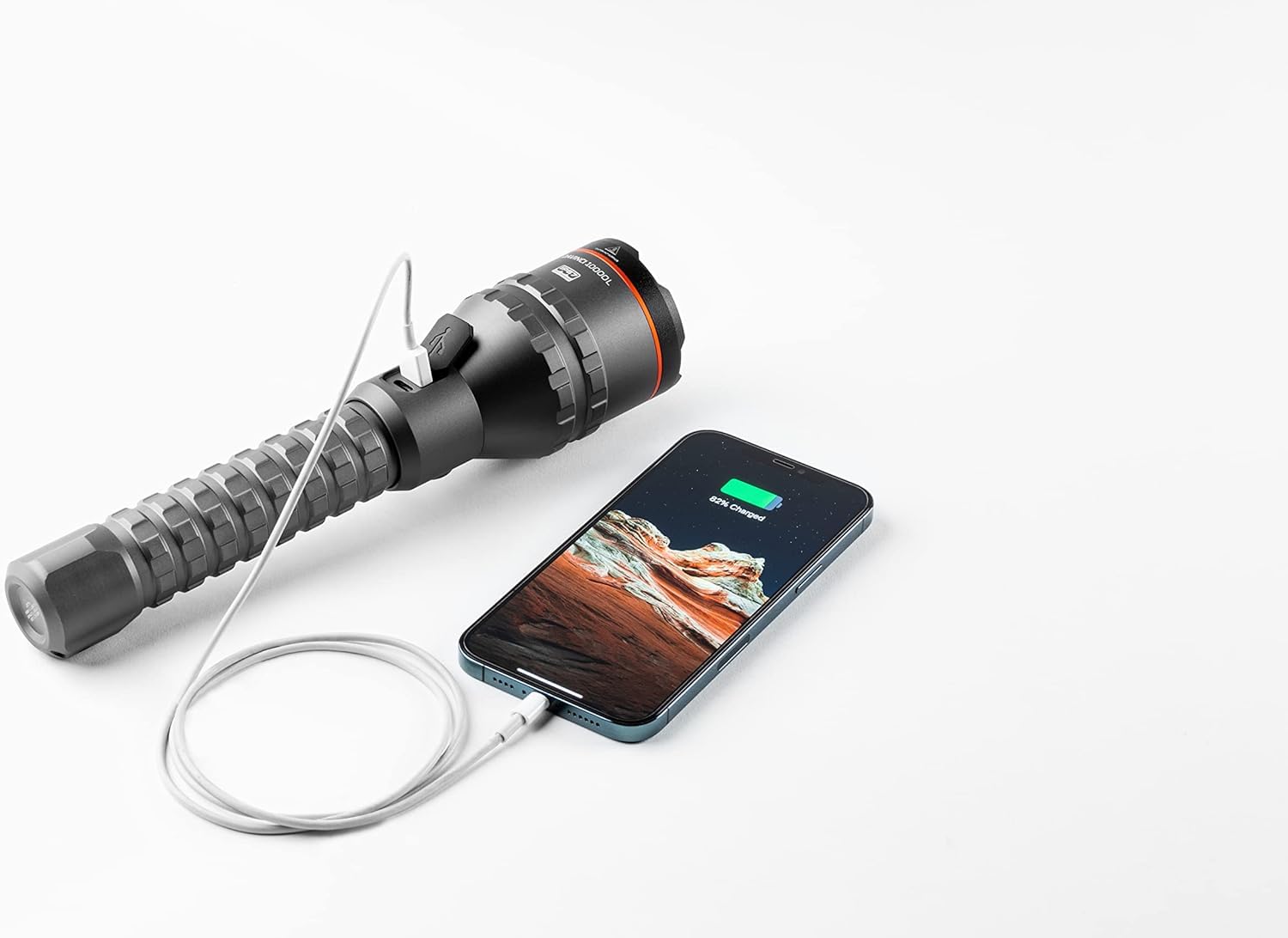 NEBO Davinci Handheld Flashlight, Rechargeable, Waterproof, Storm Gray, One Size, Model NEB-FLT-1029