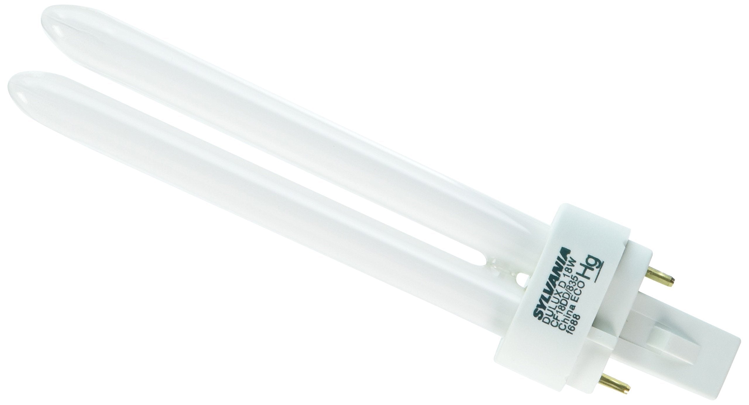 Sylvania 21110 Compact Fluorescent 2 Pin Double Tube 3500K, 18watt