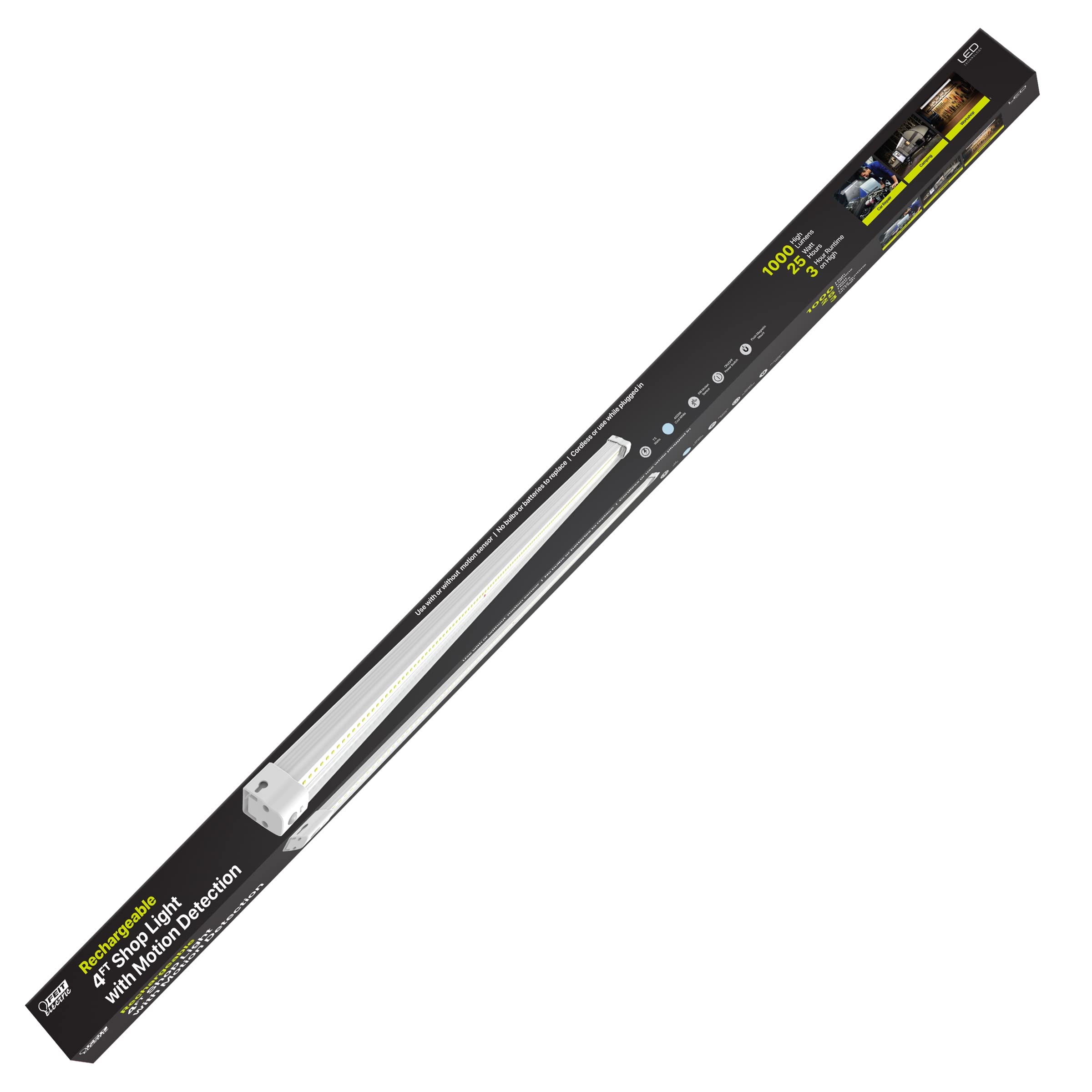 Feit Electric LED Shop Light, 23W, 120V, Model SHOP484025MOTBA, One Size, Plastic Construction