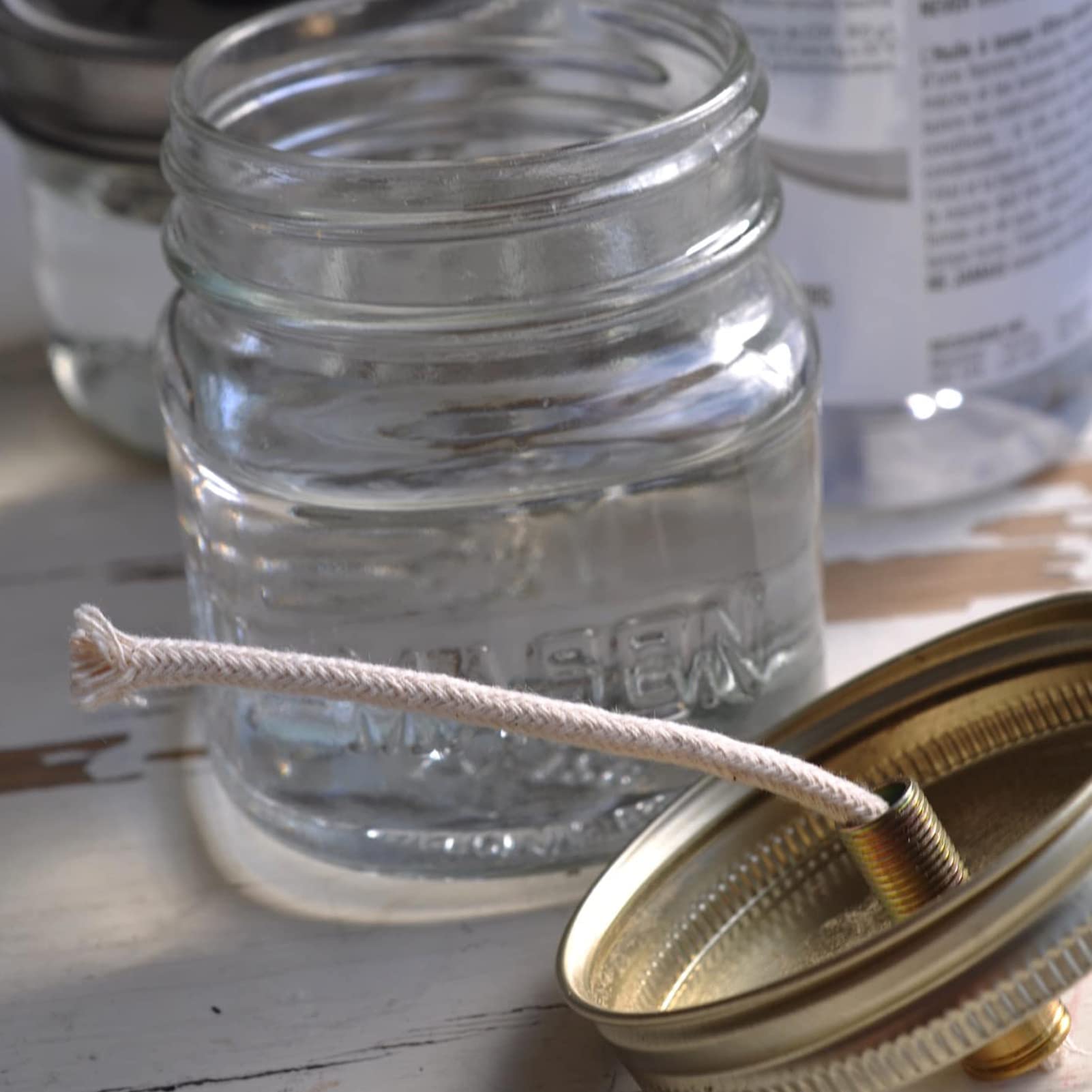 Oil Lamp Mate 50 Feet Roll 1/4&quot; Round Cotton Oil Lamp Wicks Burner