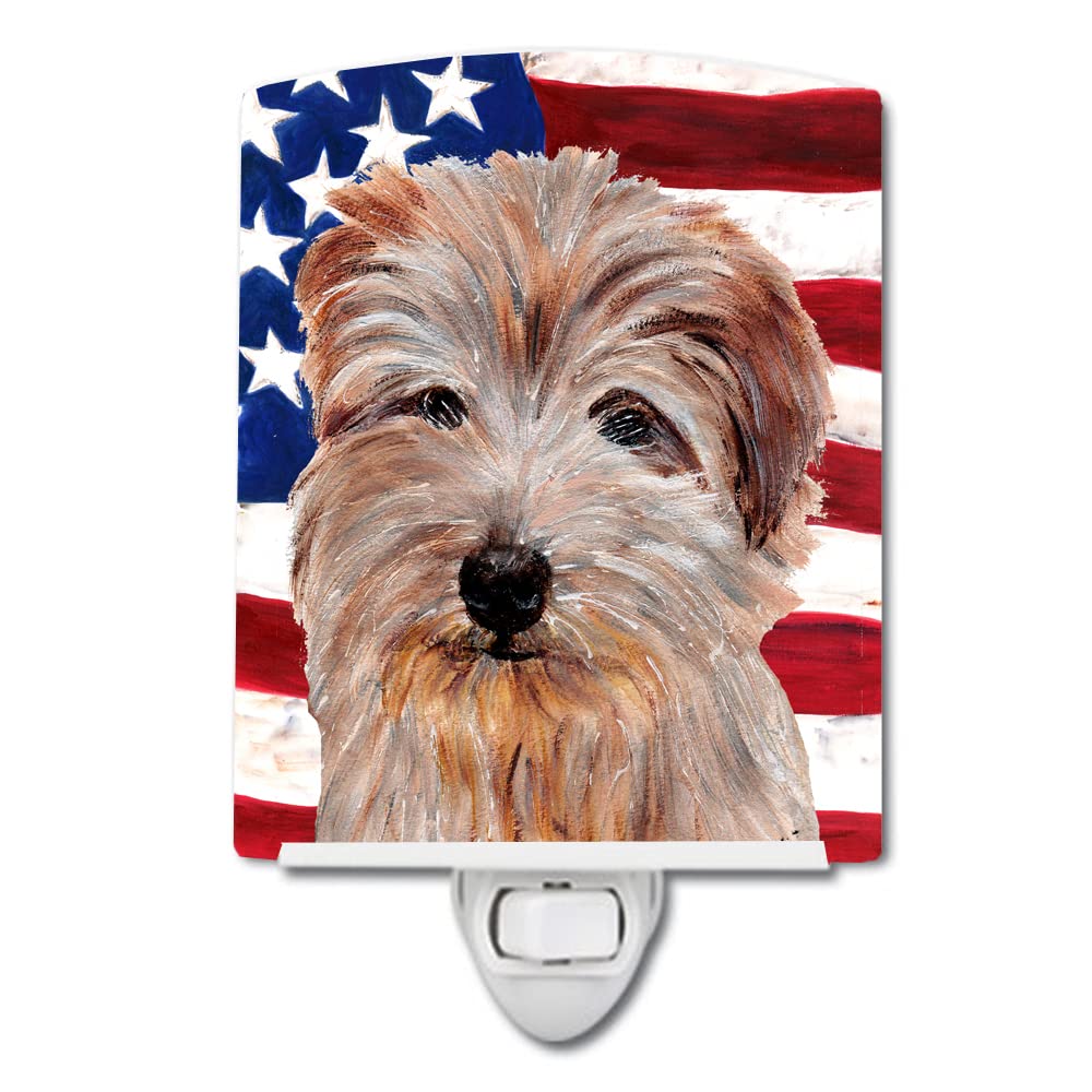 Carolines Treasures Norfolk Terrier Ceramic Night Light, UL-Certified, 6x4x3in, Multicolor, Model SC9640CNL
