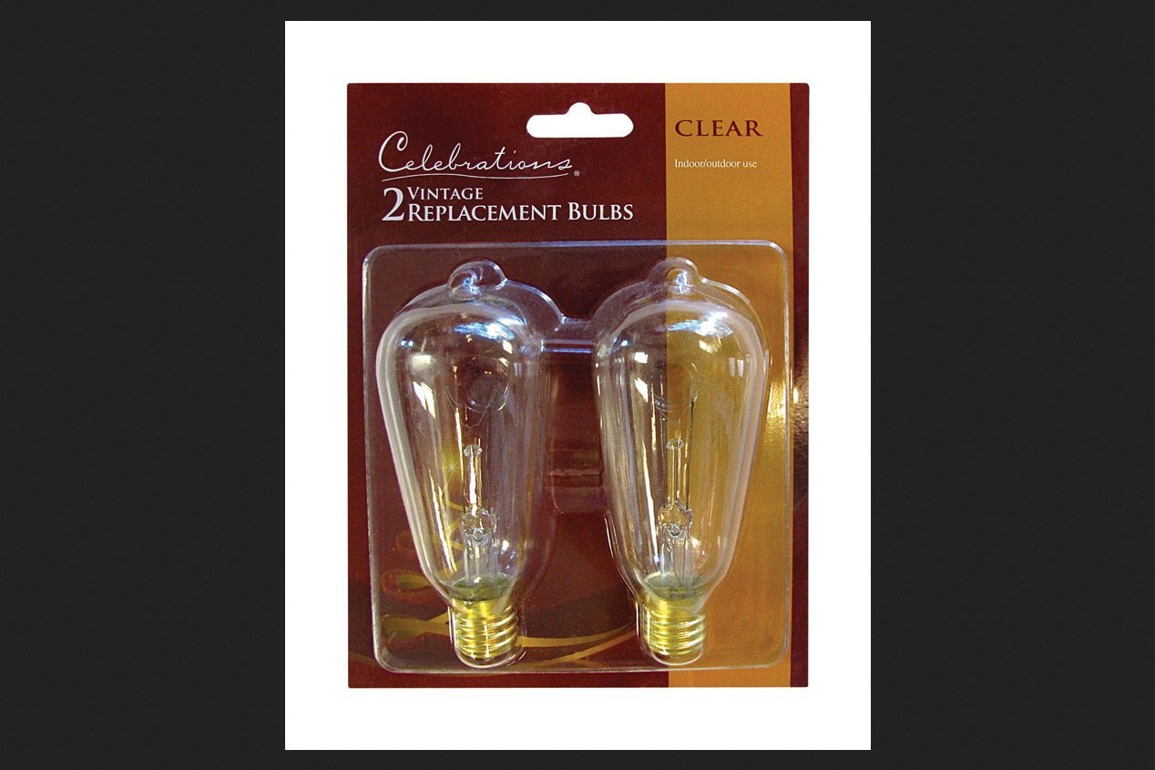 Celebrations 7W Edison Style Clear Replacement Bulbs - One Size Plastic, No Color