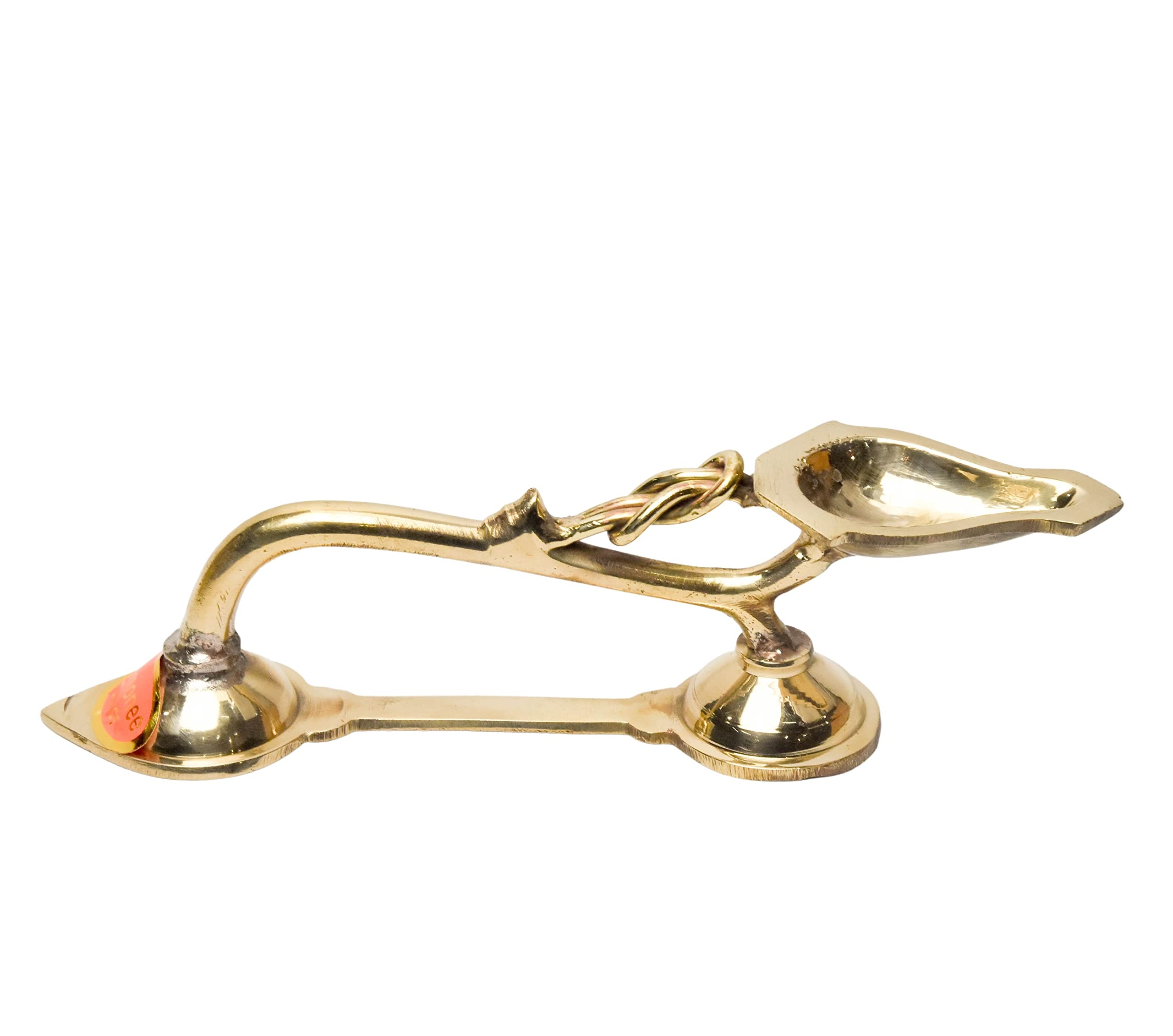 Bhimonee Decor Pure Brass Spoon Aarti, Deep, Deepak, Diya for Pooja Purposes, 2 Inches, 240gm