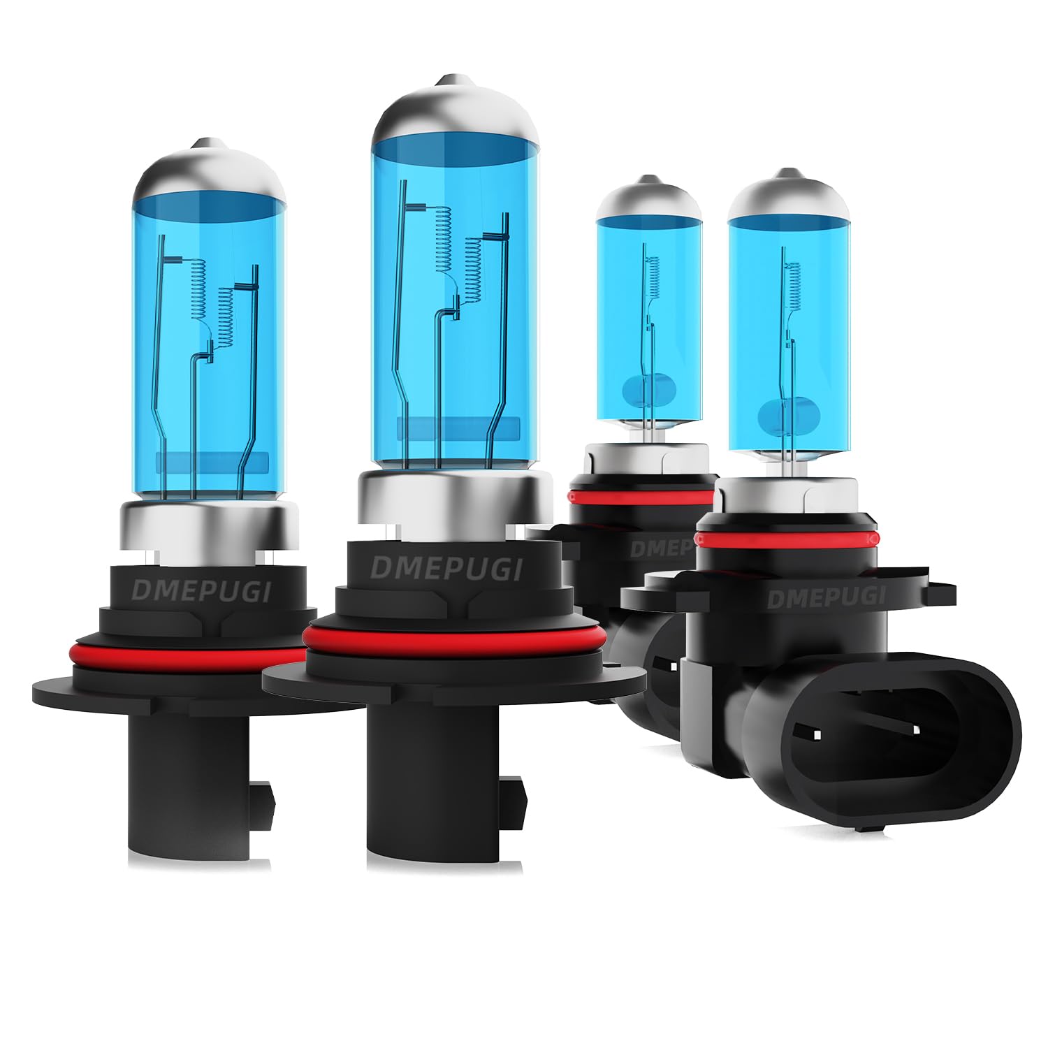 DMEPUGI Light Bulbs Compatible with Dodge Ram 2002-2005 Headlight Bulbs, 9007 High/Low Beam halogen + 9006 Fog Lights, Super Bri