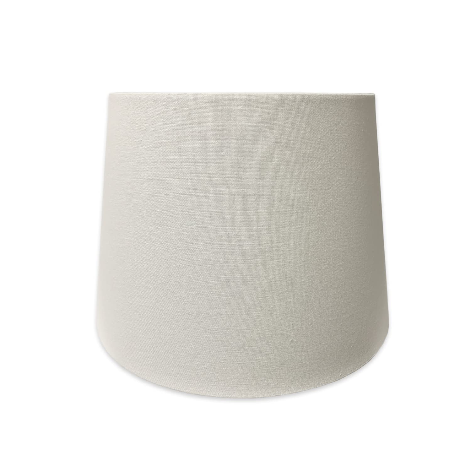 Royal Designs Tapered Shallow Drum Shade, Linen White, 13 x 18 x 12, Model HB-606-18LNWH, Wood Material
