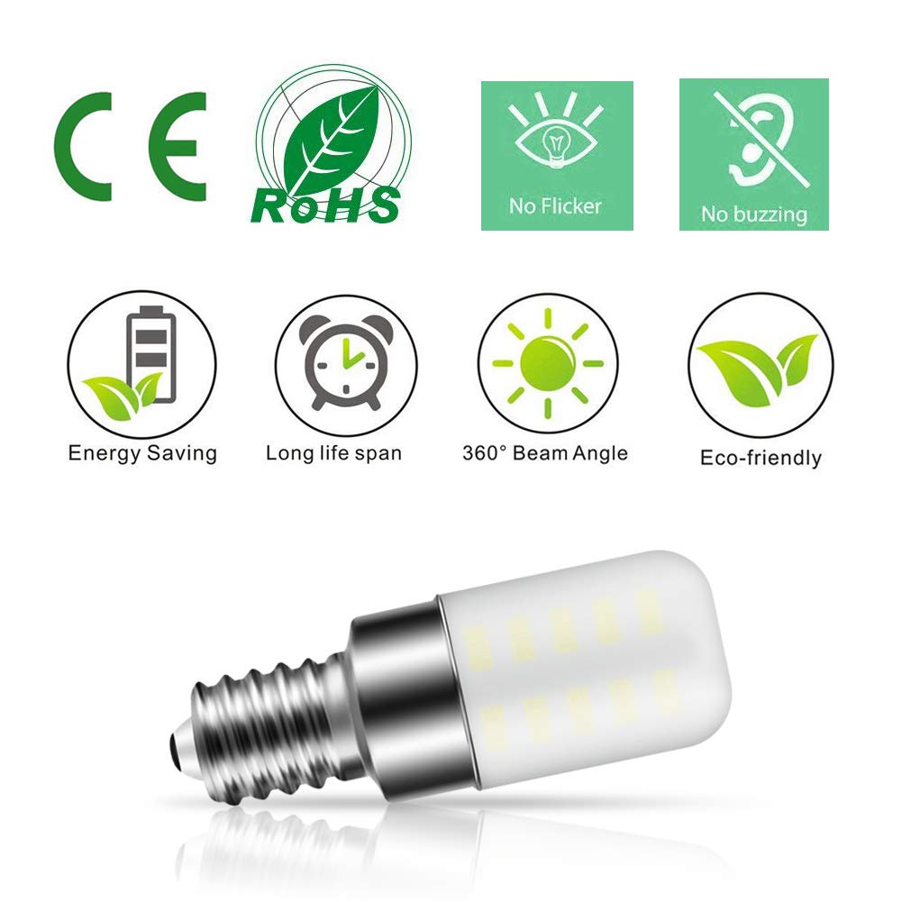 Gaormii E12 LED Bulb 3W Warm White Glass Candelabra Base 6-Pack, 3000K 120V Incandescent Replacement for Chandeliers & More