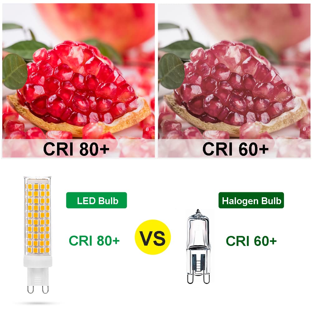 Yosenmi G9 Led Bulb 10W, 100W G9 Halogen Bulb Equivalent, 1200Lm, Ac 100V-265V, Daylight White 6000K, Non-Dimmable G9 Bulbs For