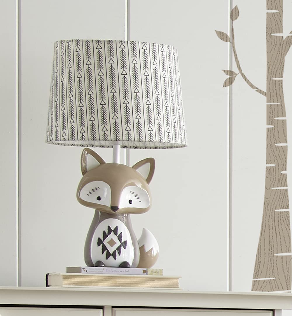 Levtex Baby - Bailey Table Lamp and Shade - Fox Lamp - Nursery Accessories - Measurements: 22 in. high and 6 in. Diameter