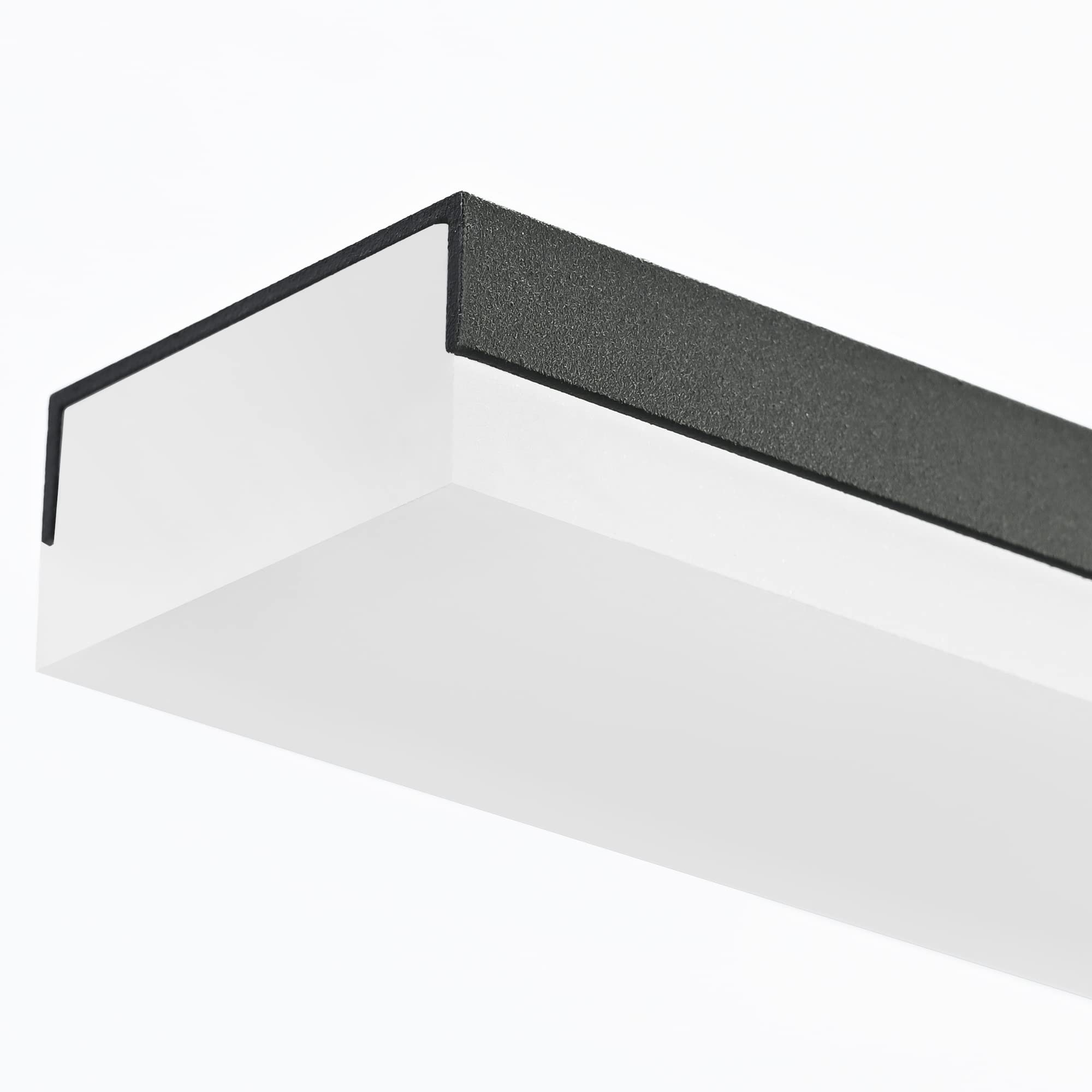 Zuzito 24" Dimmable Black Bathroom Vanity Light Fixture, Modern Over Mirror Lighting 6000K