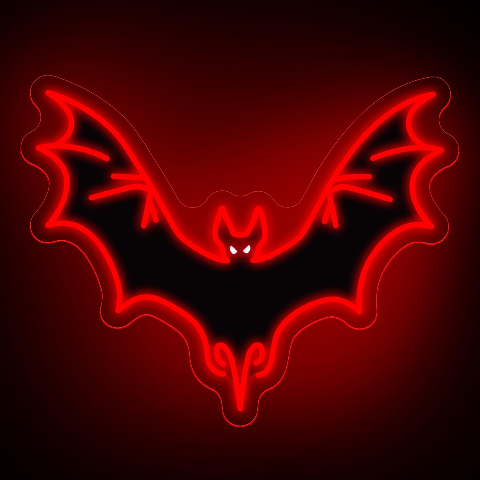 Halloween Bat Neon Light  Halloween Bat Decor Sign Wall  Horror Decor Neon Sign  Gift For Boys  Led Light Gothic Room Decor  Teen Girls Preppy Room  Man Cave  Gift For Boys-Red