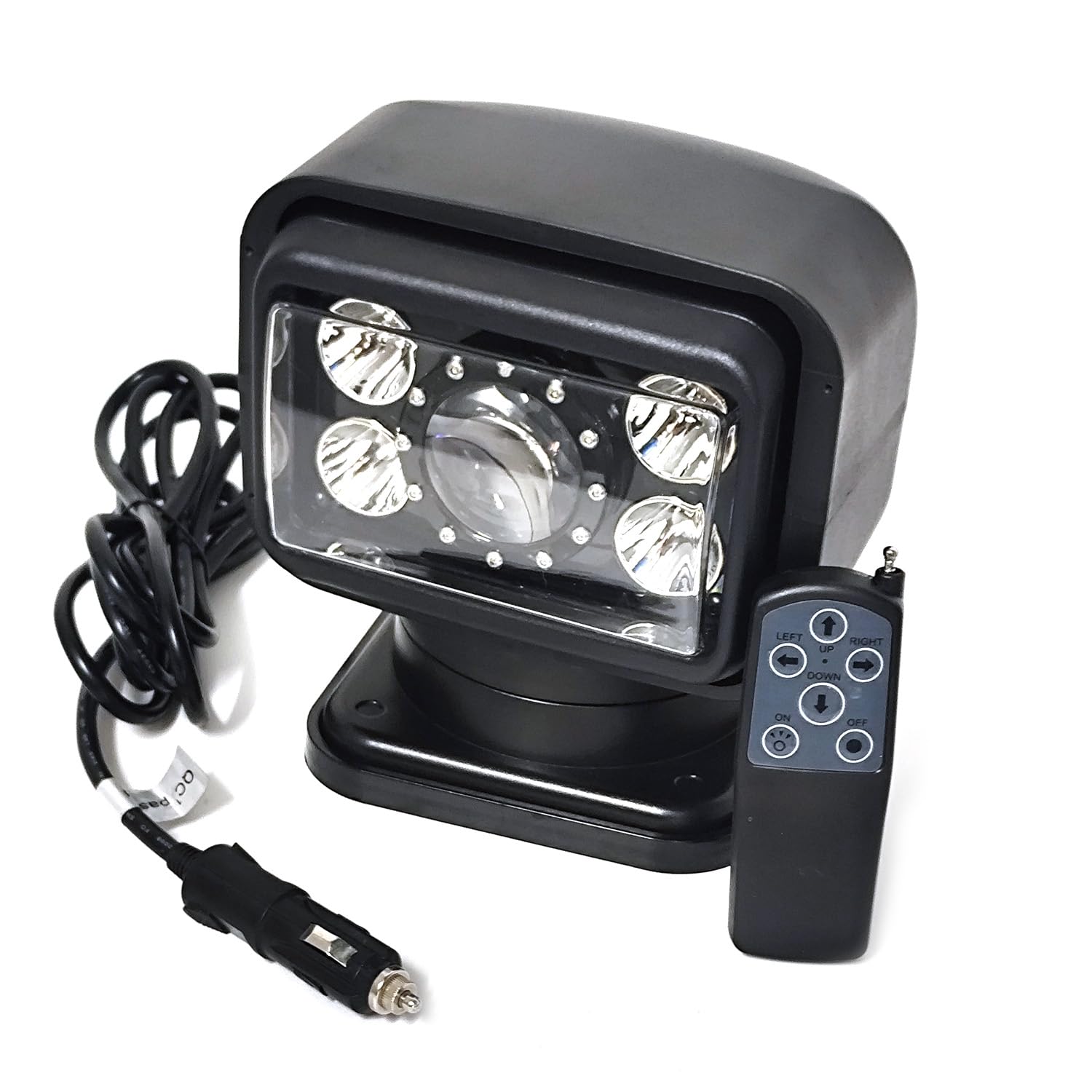 6 Inch 70W Led Search Light With Remote Control 360 Degrees Rotating 9-32V Magnetic Base Work Light Spot Driving Fog Light For Hunting Camping Offroad Truck Boat Fishing