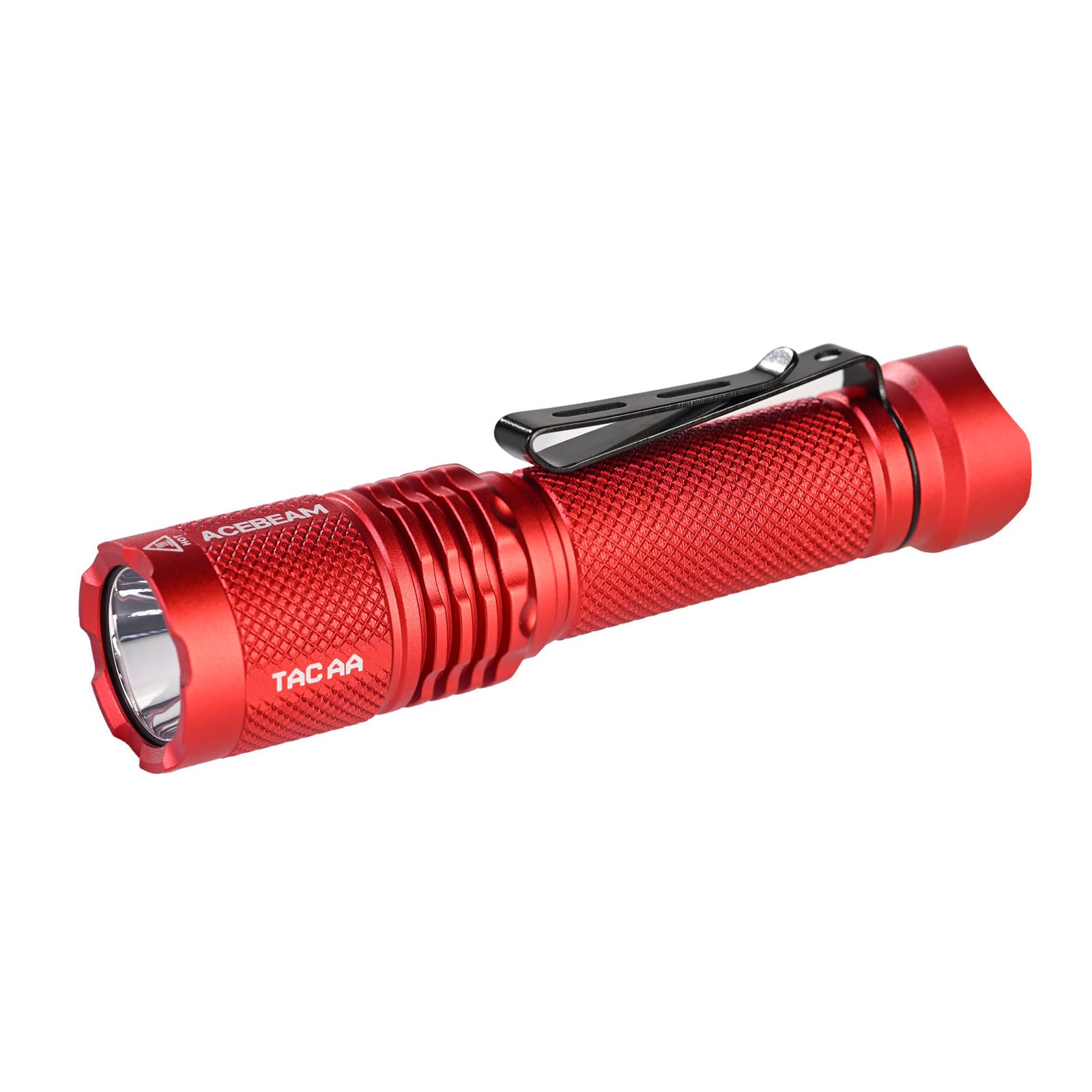 ACEBEAM TAC AA 2.0 Flashlight, 900 Lumens, 360 Meters, Rechargeable, Aluminum, Red Color